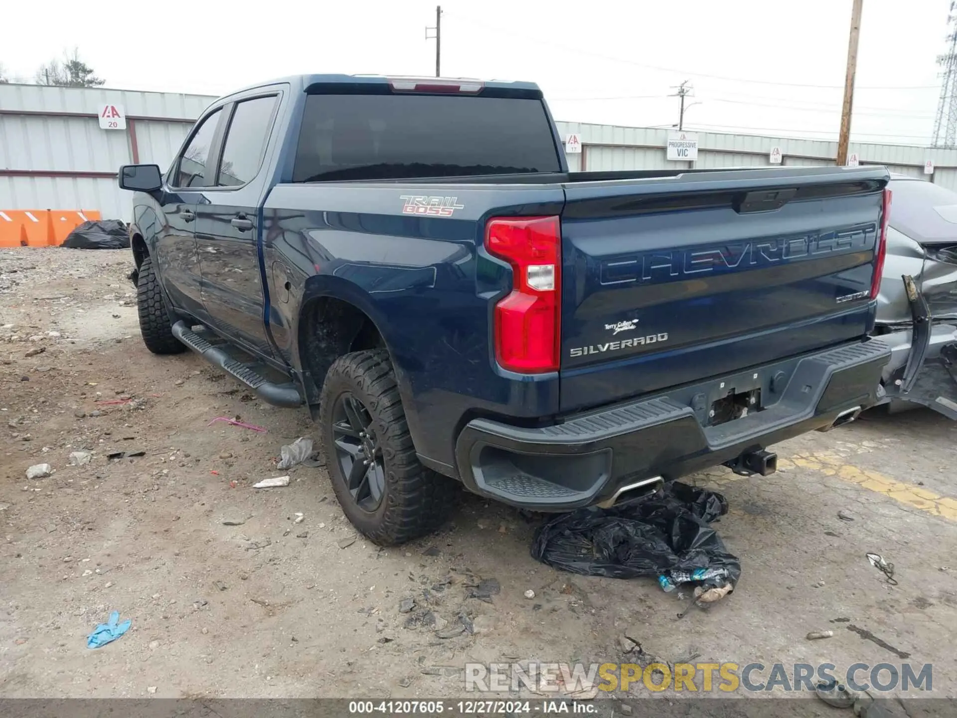 3 Photograph of a damaged car 1GCPYCEF1LZ127023 CHEVROLET SILVERADO 1500 2020