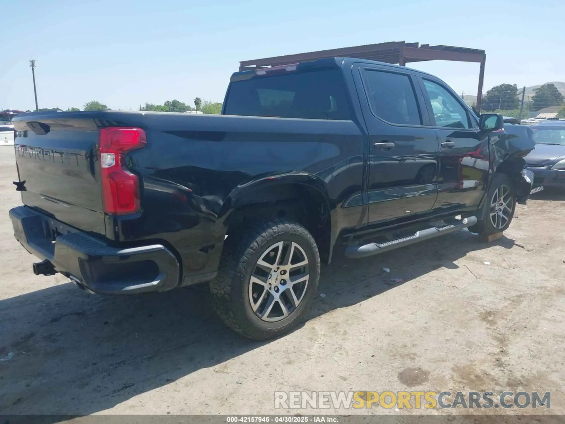 4 Фотография поврежденного автомобиля 1GCPYCEF9LZ193108 CHEVROLET SILVERADO 1500 2020