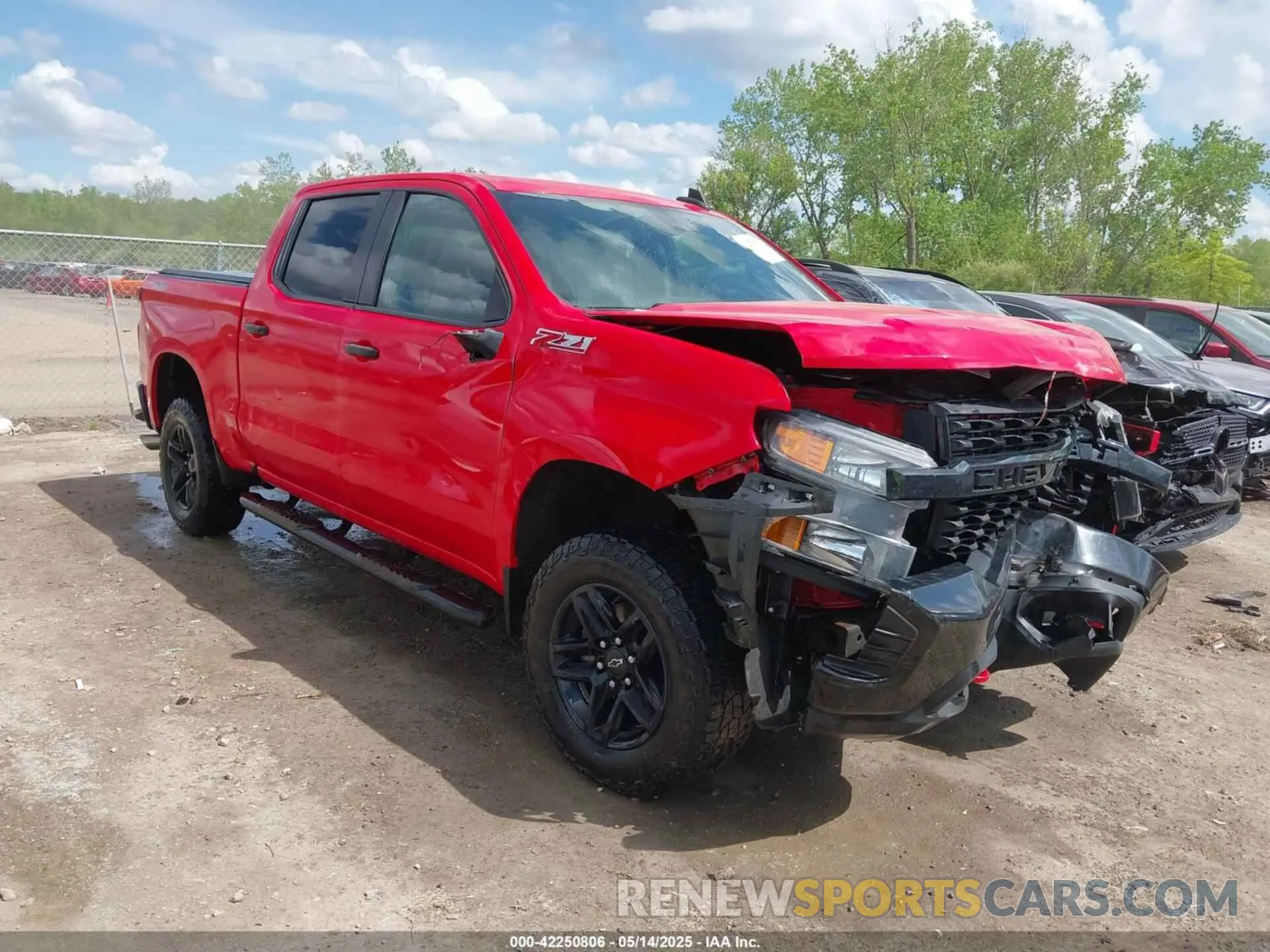 1 Photograph of a damaged car 1GCPYCEH0LZ139309 CHEVROLET SILVERADO 1500 2020