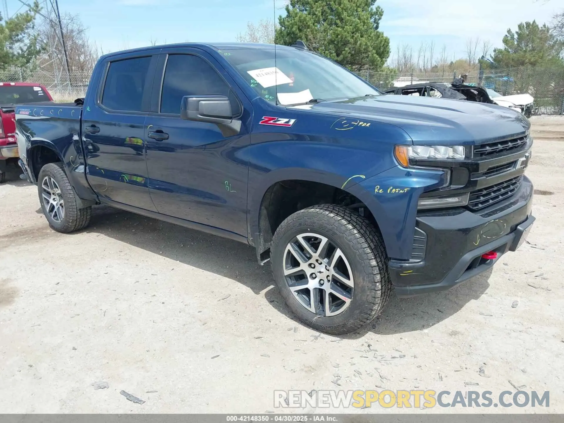 1 Photograph of a damaged car 1GCPYFED5LZ286420 CHEVROLET SILVERADO 1500 2020