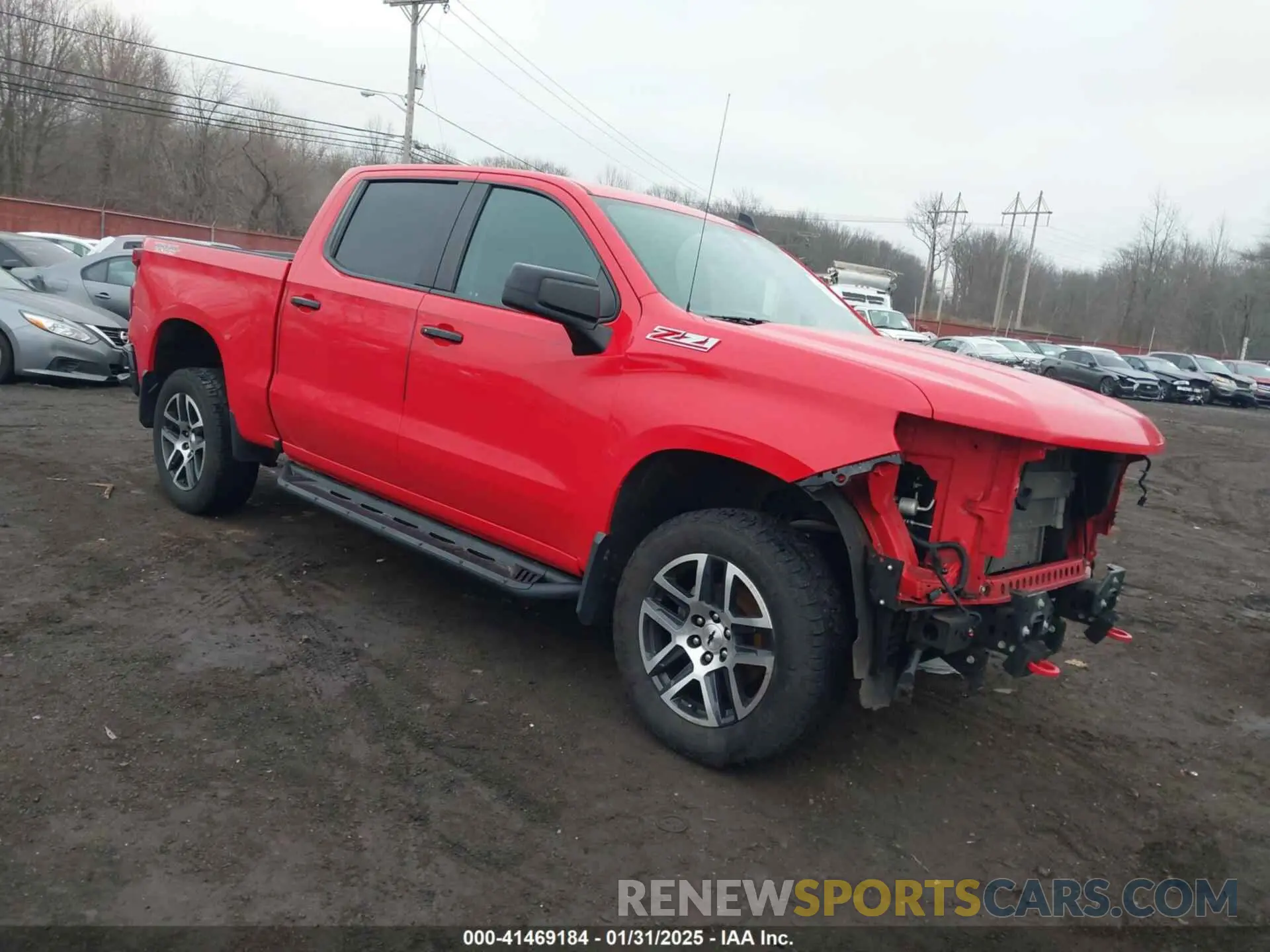 1 Photograph of a damaged car 1GCPYFED8LZ194475 CHEVROLET SILVERADO 1500 2020