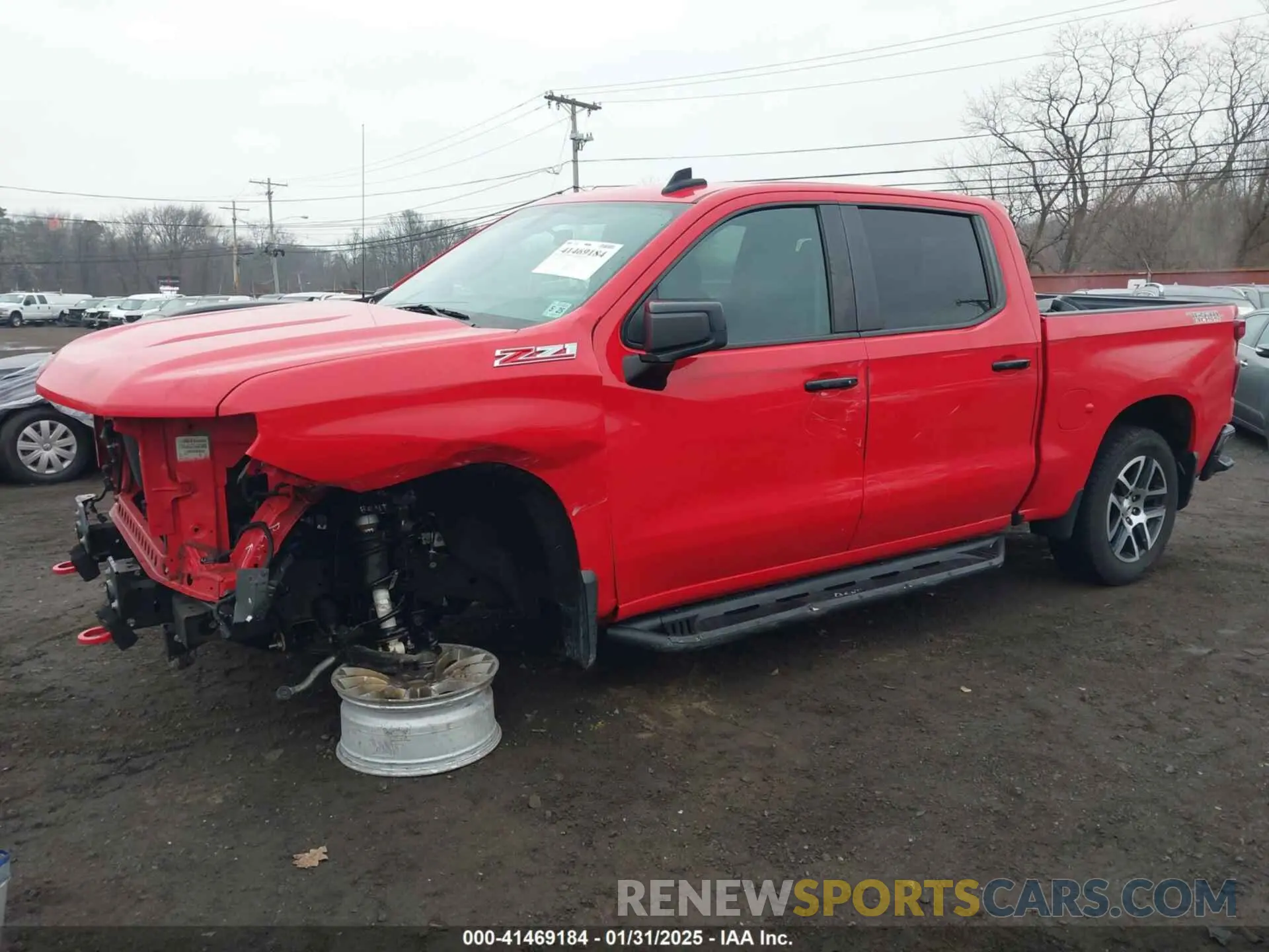 2 Photograph of a damaged car 1GCPYFED8LZ194475 CHEVROLET SILVERADO 1500 2020