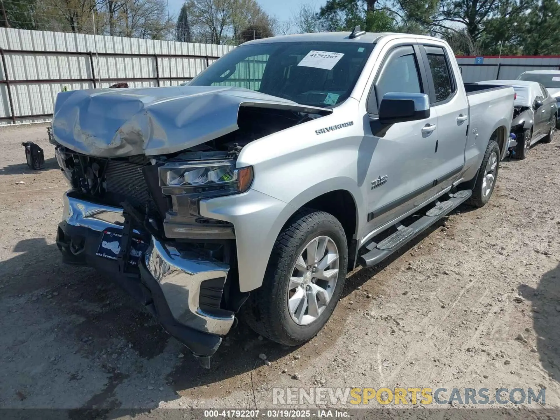 2 Фотография поврежденного автомобиля 1GCRWCED2LZ182514 CHEVROLET SILVERADO 1500 2020