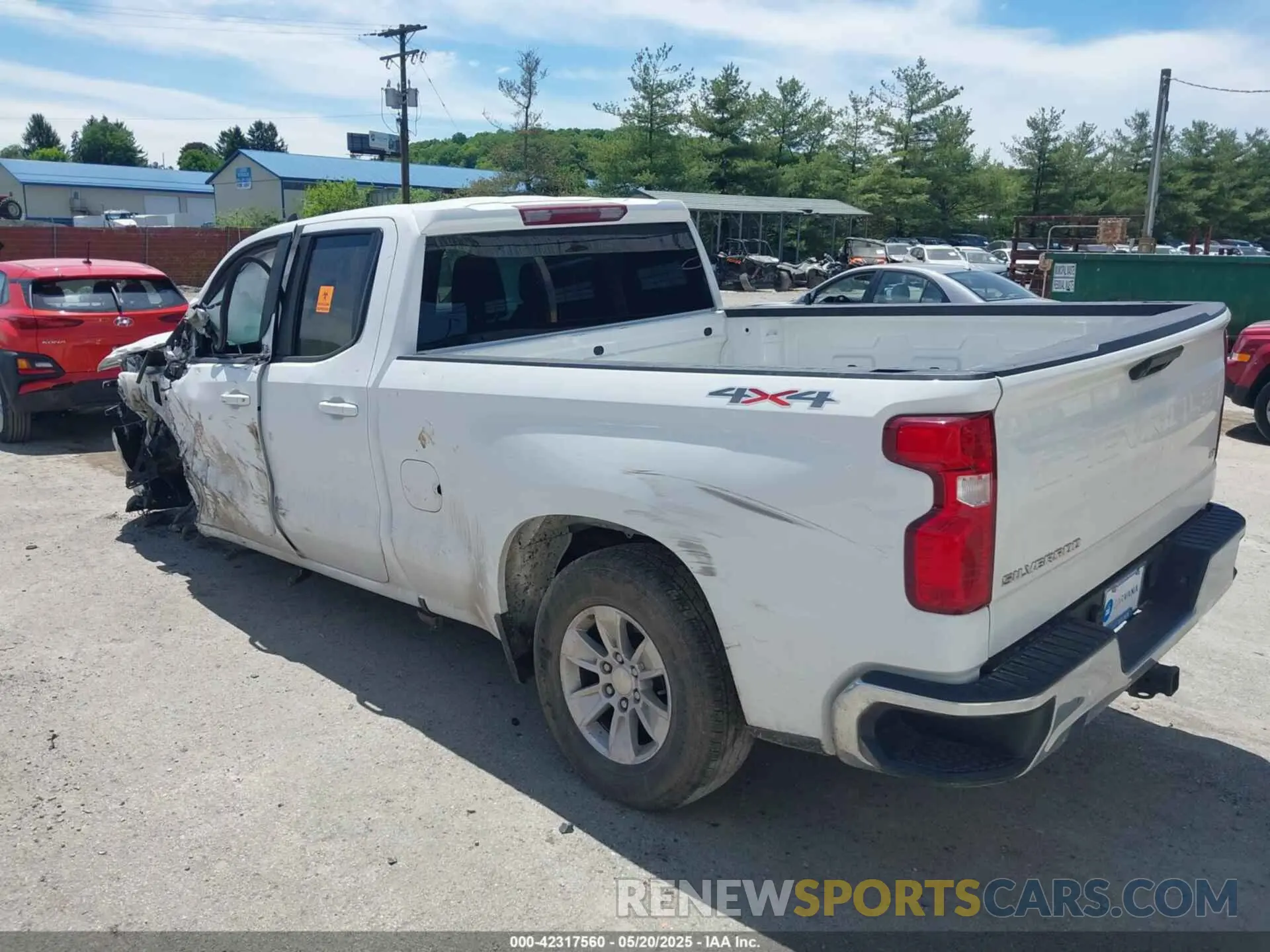 3 Photograph of a damaged car 1GCRYDED2LZ151165 CHEVROLET SILVERADO 1500 2020