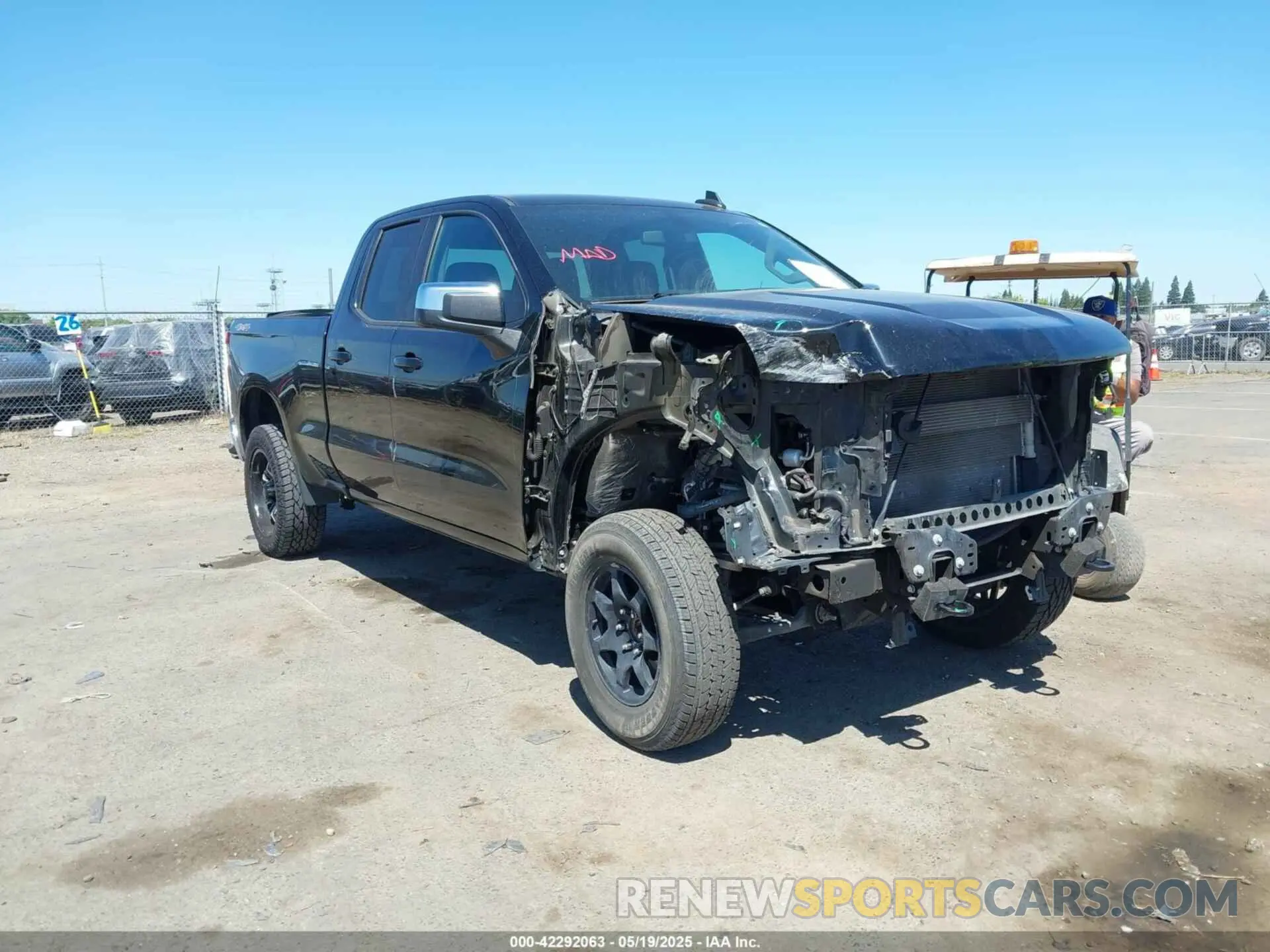 1 Photograph of a damaged car 1GCRYDED6LZ273320 CHEVROLET SILVERADO 1500 2020
