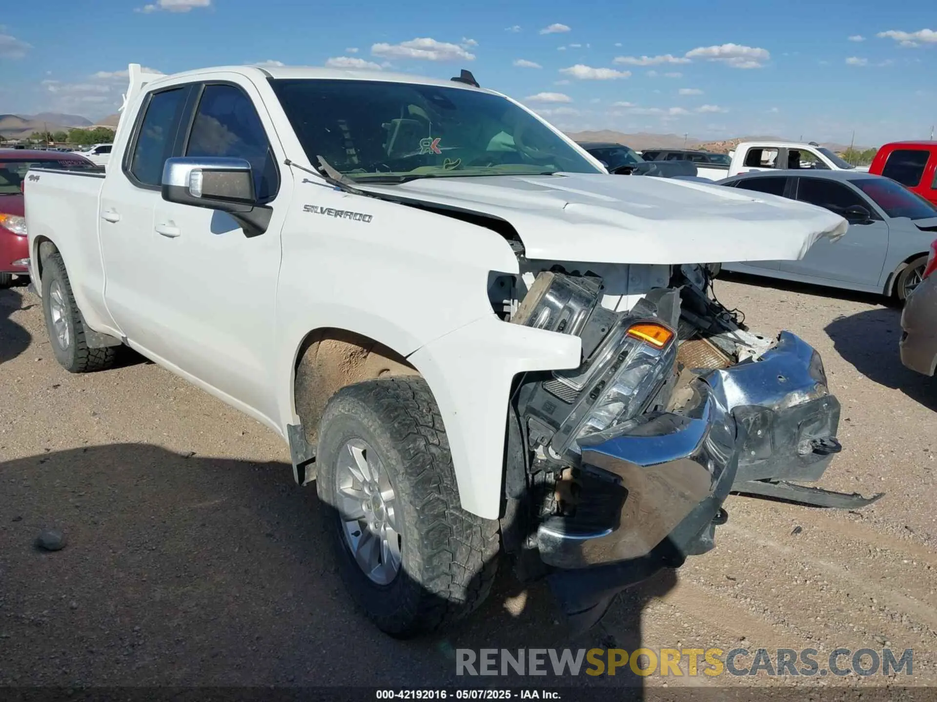 1 Photograph of a damaged car 1GCRYDED7LZ159245 CHEVROLET SILVERADO 1500 2020