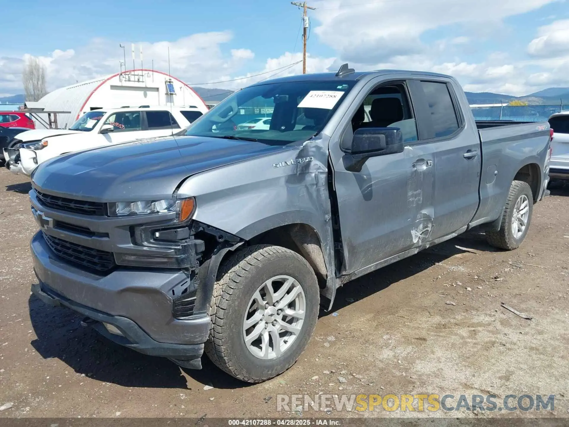 2 Photograph of a damaged car 1GCRYEED7LZ266933 CHEVROLET SILVERADO 1500 2020