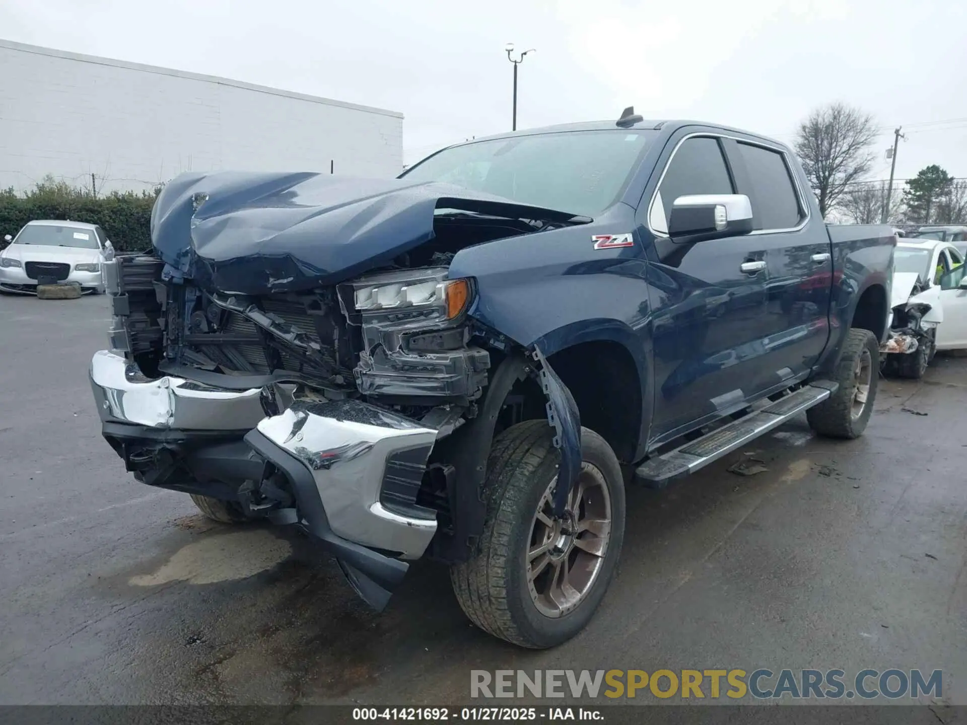 2 Photograph of a damaged car 1GCUYDED3LZ162637 CHEVROLET SILVERADO 1500 2020