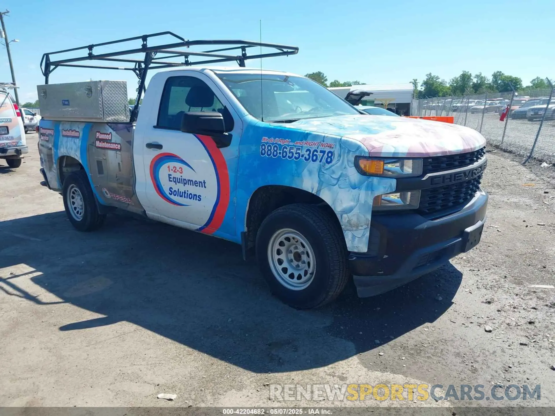 1 Photograph of a damaged car 3GCNWAEHXLG222070 CHEVROLET SILVERADO 1500 2020
