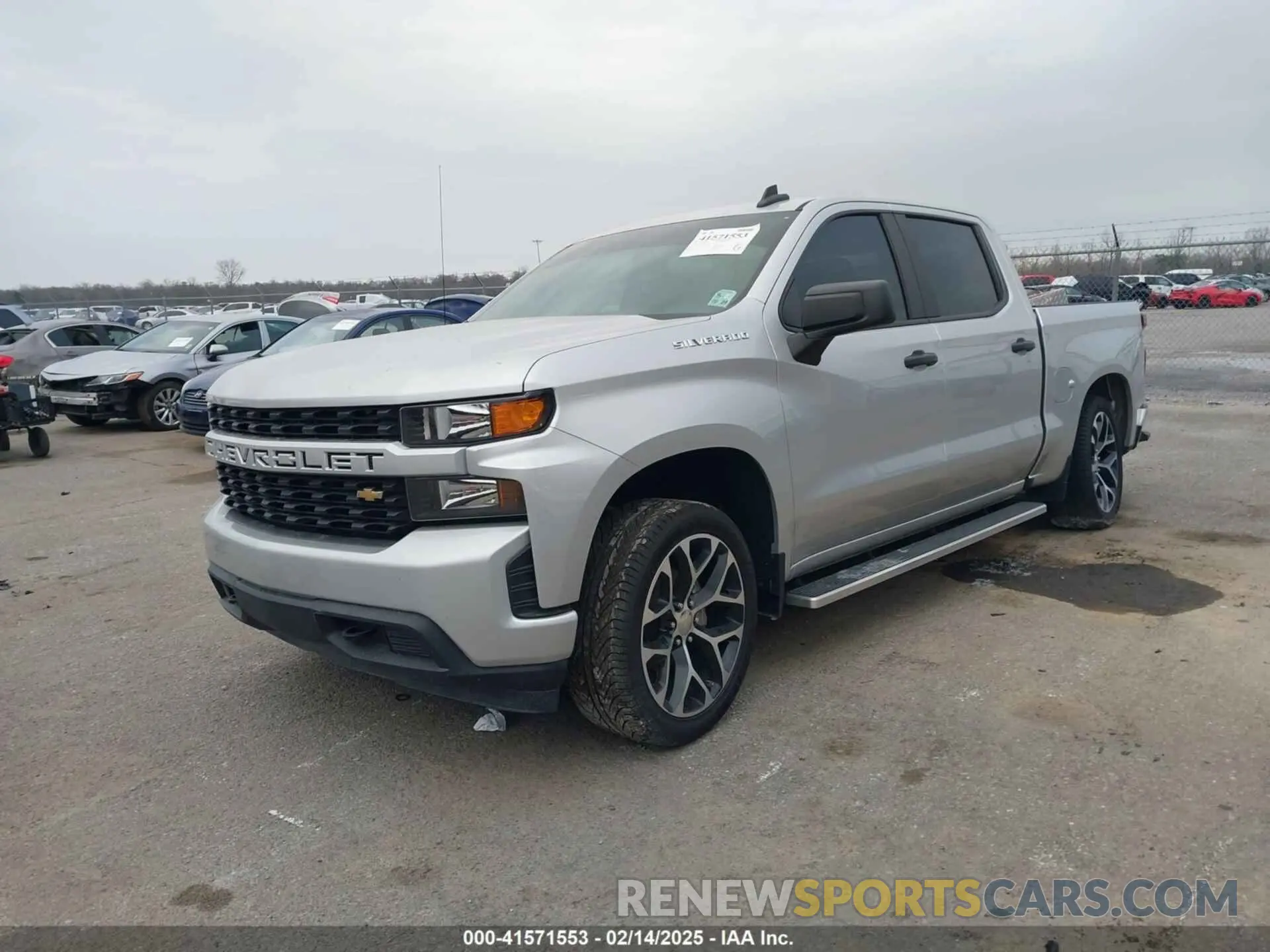 2 Photograph of a damaged car 3GCPWBEH8LG260041 CHEVROLET SILVERADO 1500 2020