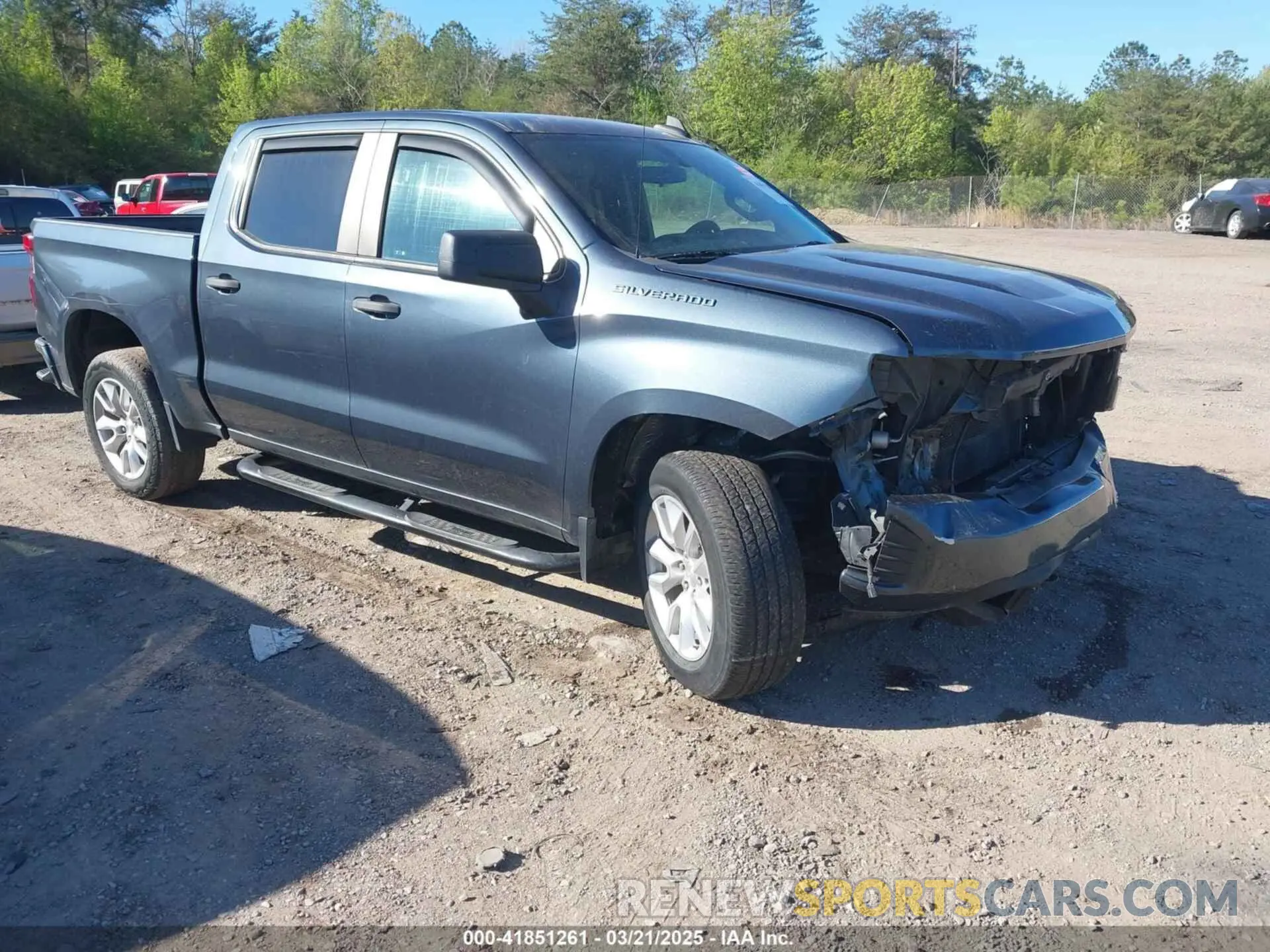 1 Photograph of a damaged car 3GCPWBEHXLG285328 CHEVROLET SILVERADO 1500 2020