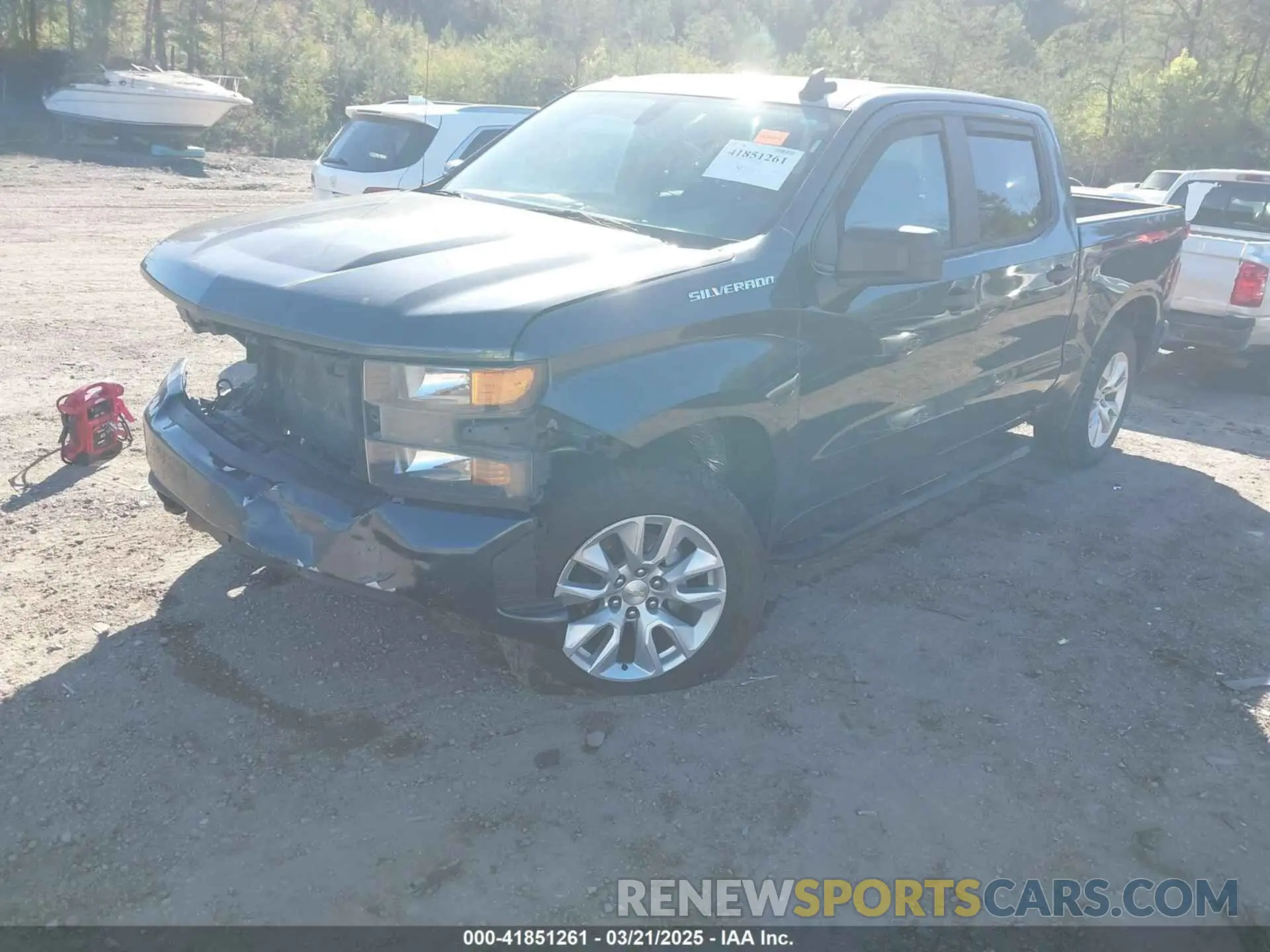 2 Photograph of a damaged car 3GCPWBEHXLG285328 CHEVROLET SILVERADO 1500 2020