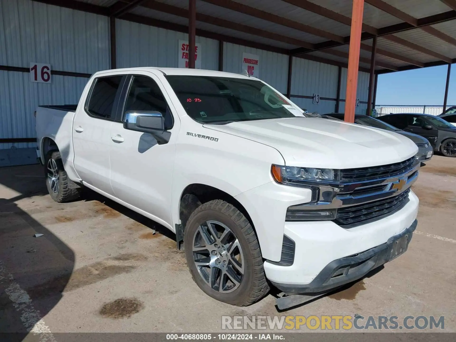 1 Photograph of a damaged car 3GCPWCED6LG191059 CHEVROLET SILVERADO 1500 2020