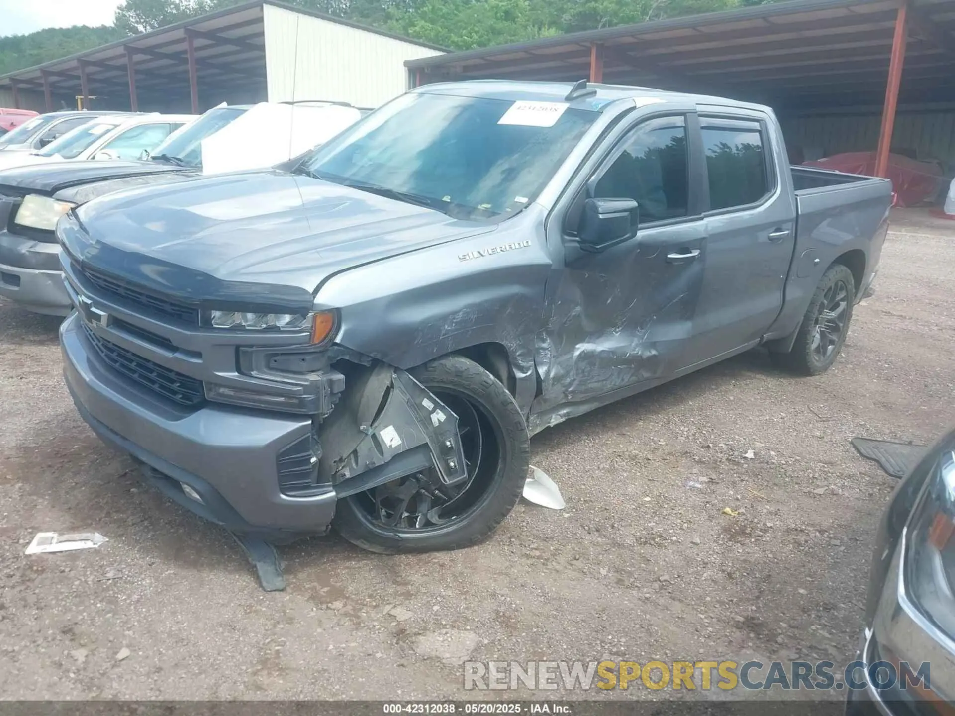 2 Photograph of a damaged car 3GCPWDED2LG204556 CHEVROLET SILVERADO 1500 2020