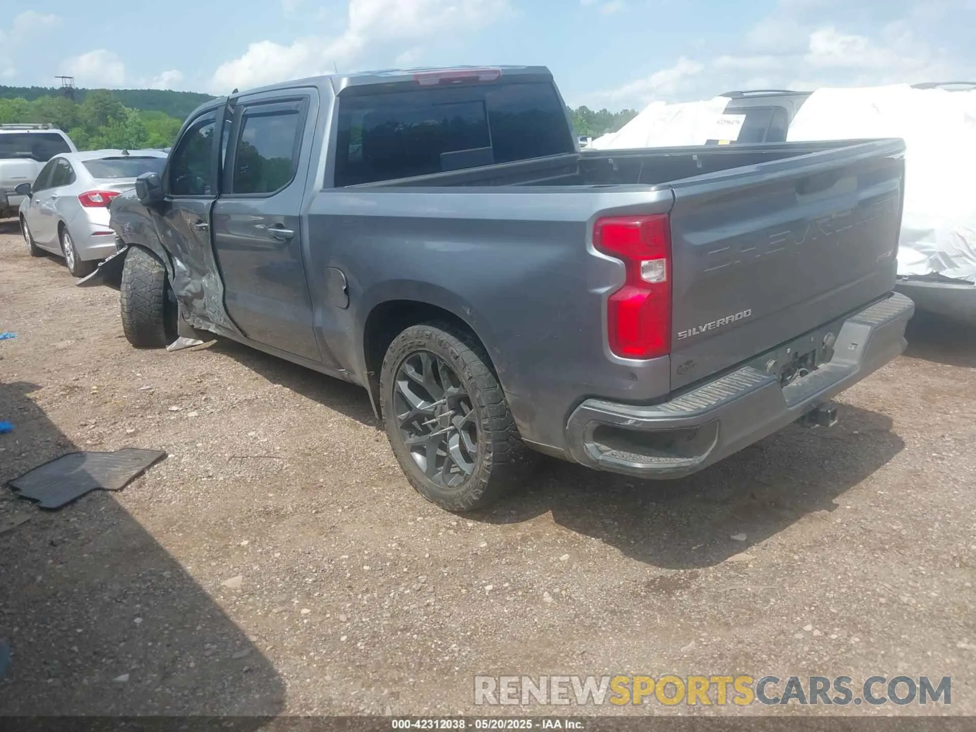 3 Photograph of a damaged car 3GCPWDED2LG204556 CHEVROLET SILVERADO 1500 2020