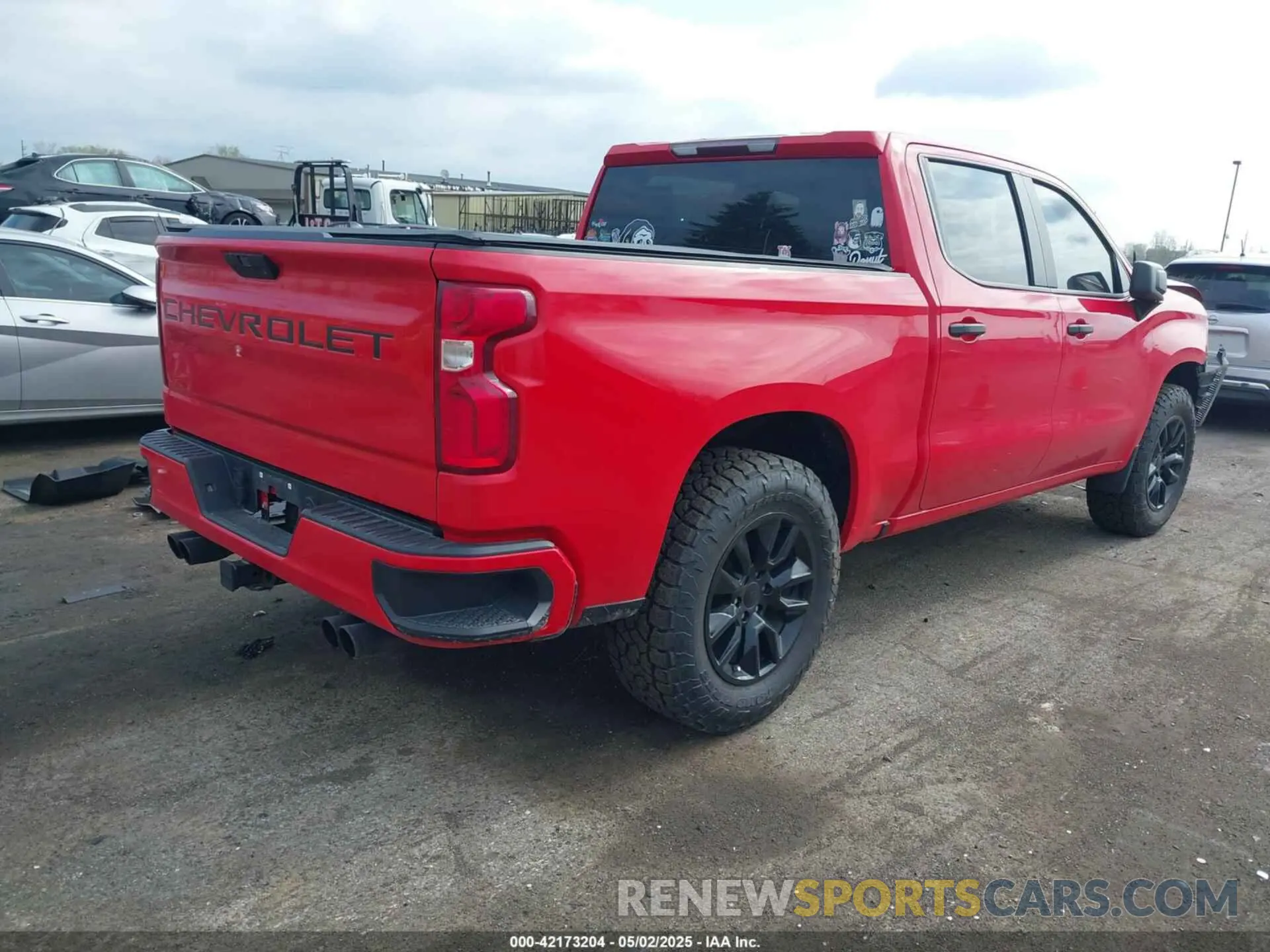 4 Фотография поврежденного автомобиля 3GCPYBEK8LG142903 CHEVROLET SILVERADO 1500 2020