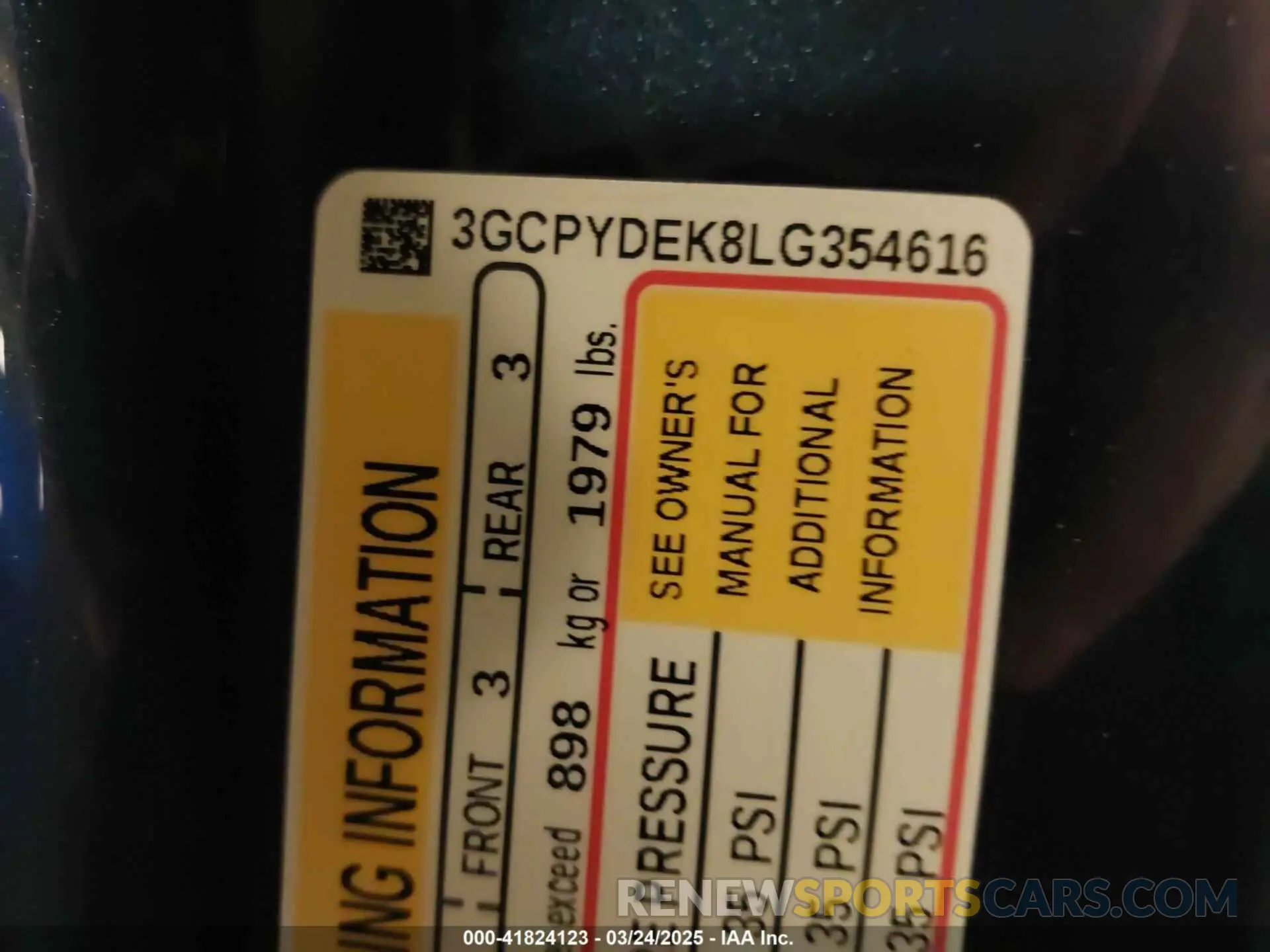 9 Фотография поврежденного автомобиля 3GCPYDEK8LG354616 CHEVROLET SILVERADO 1500 2020