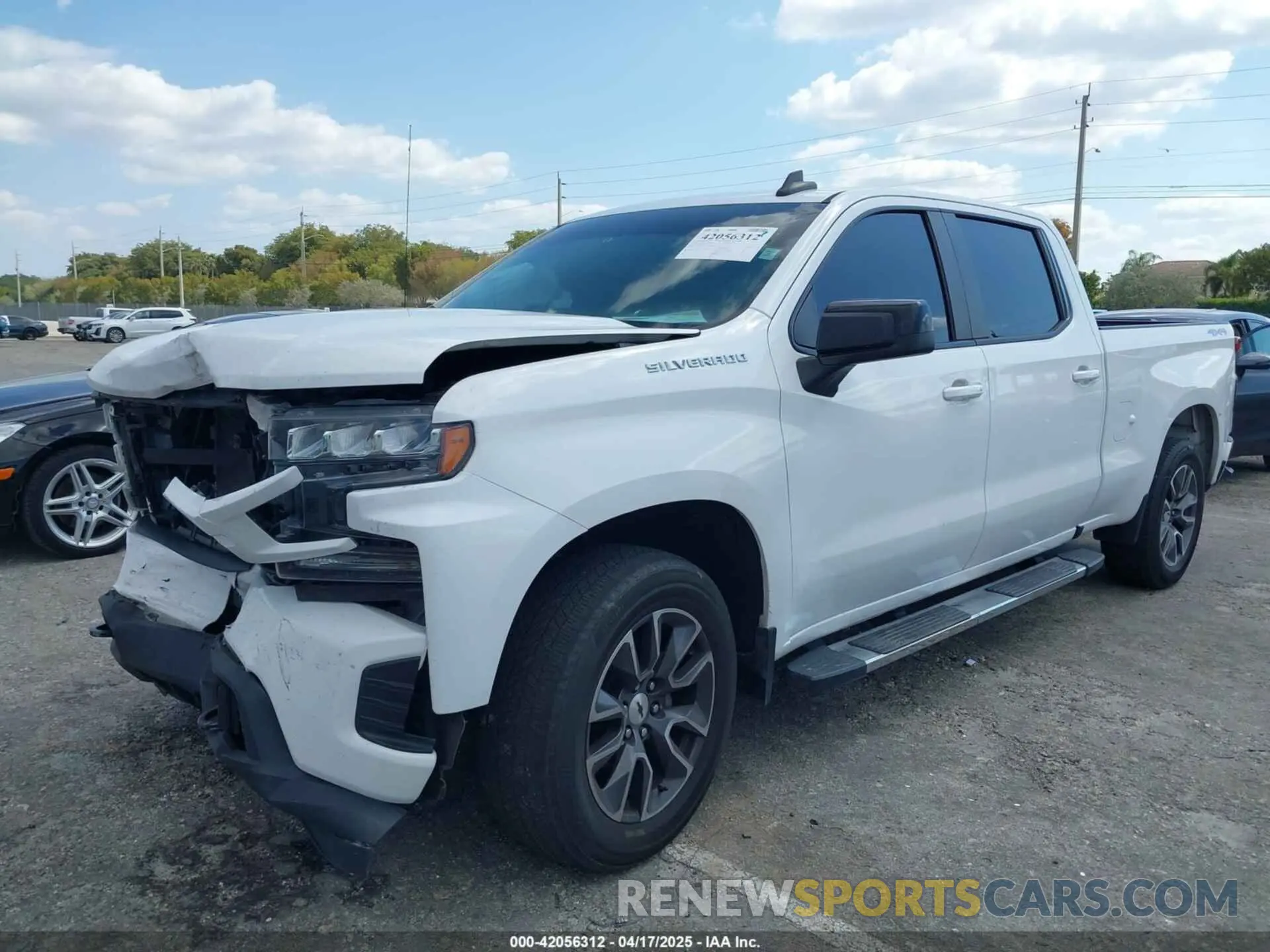 2 Photograph of a damaged car 3GCPYEEK9LG143348 CHEVROLET SILVERADO 1500 2020