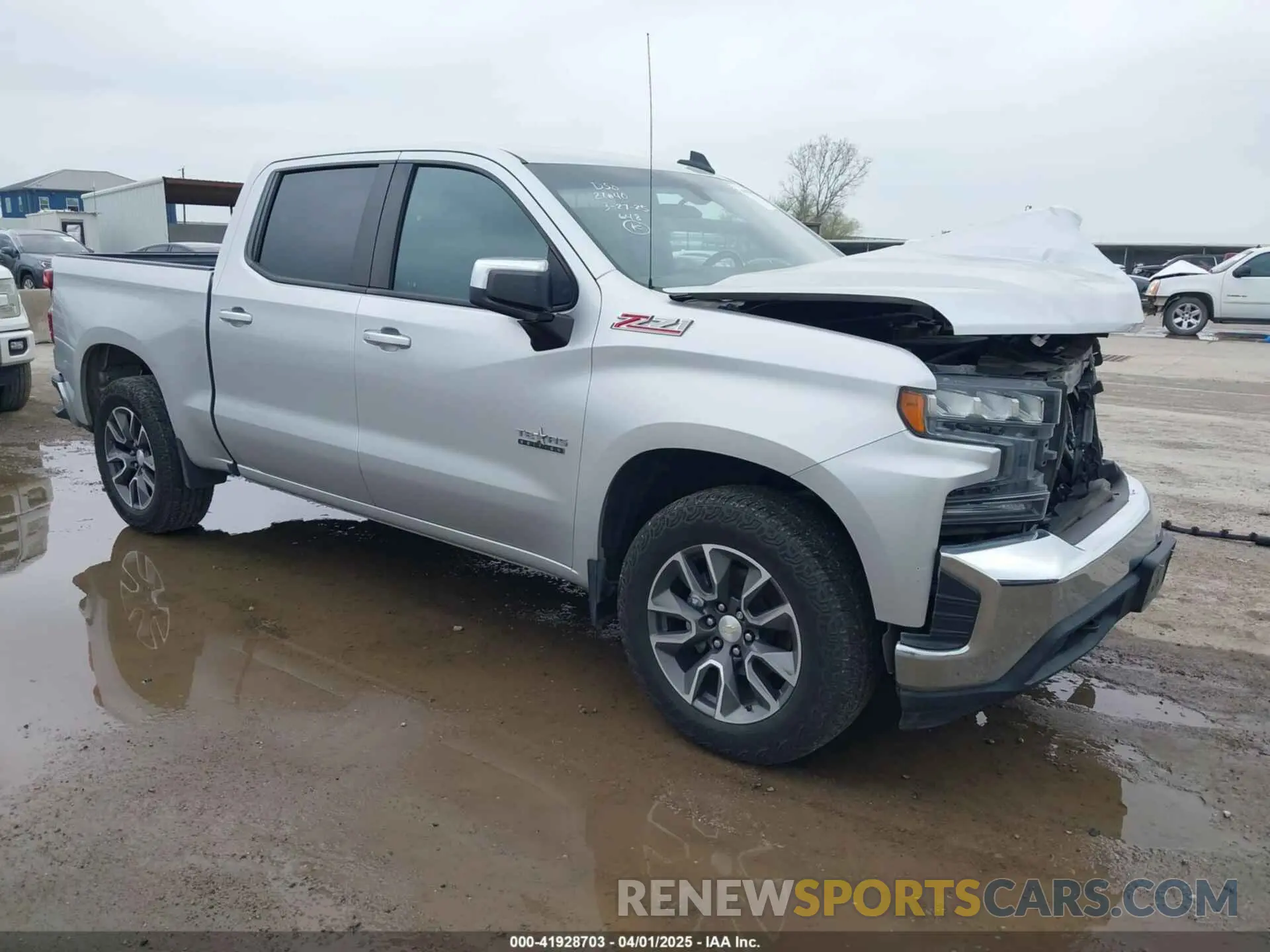 1 Photograph of a damaged car 3GCUYDED1LG407970 CHEVROLET SILVERADO 1500 2020