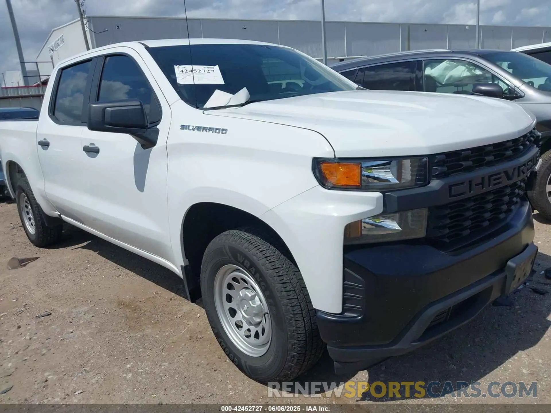1 Photograph of a damaged car 1GCPWAEH4MZ240526 CHEVROLET SILVERADO 1500 2021