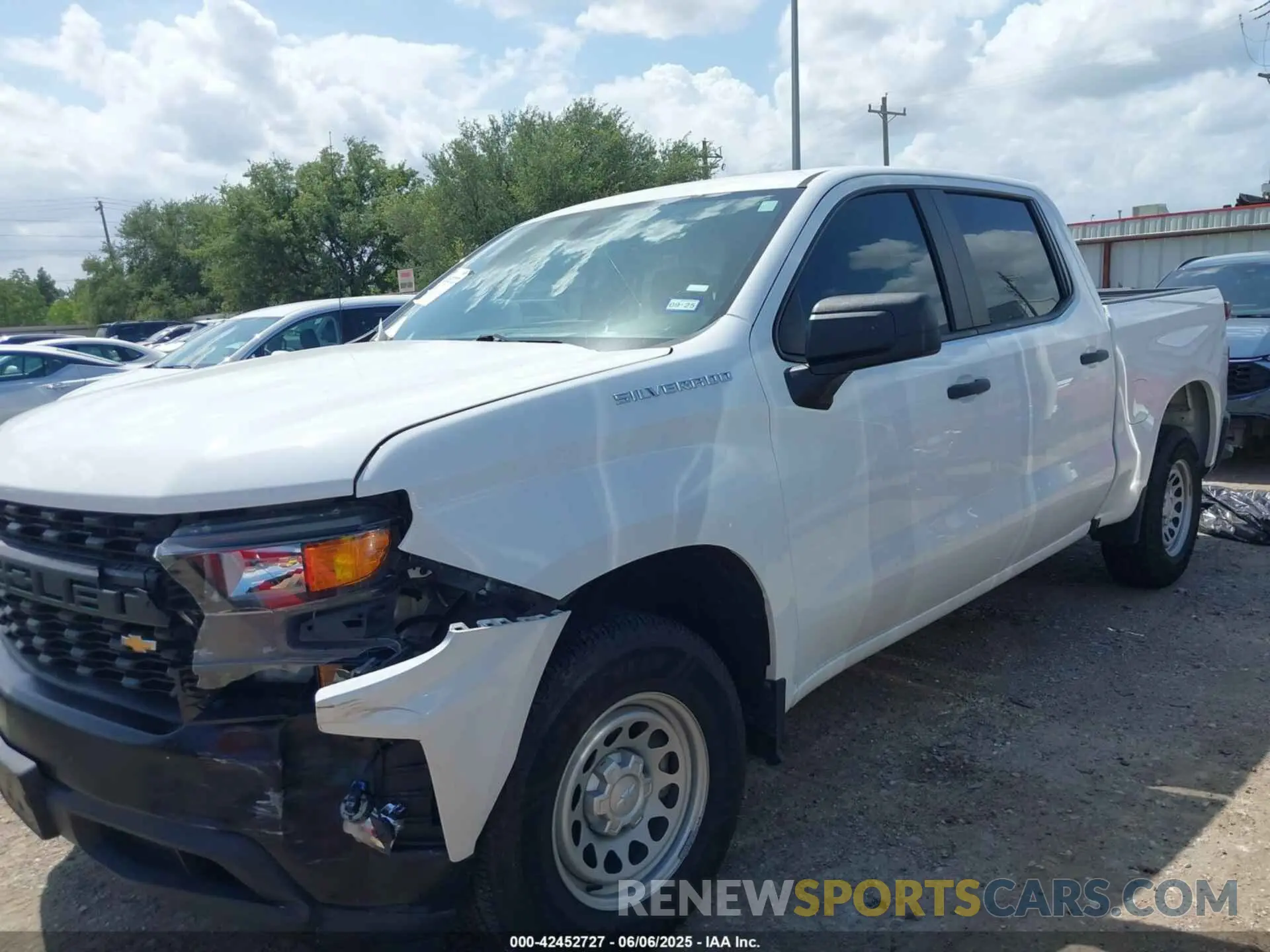 2 Photograph of a damaged car 1GCPWAEH4MZ240526 CHEVROLET SILVERADO 1500 2021