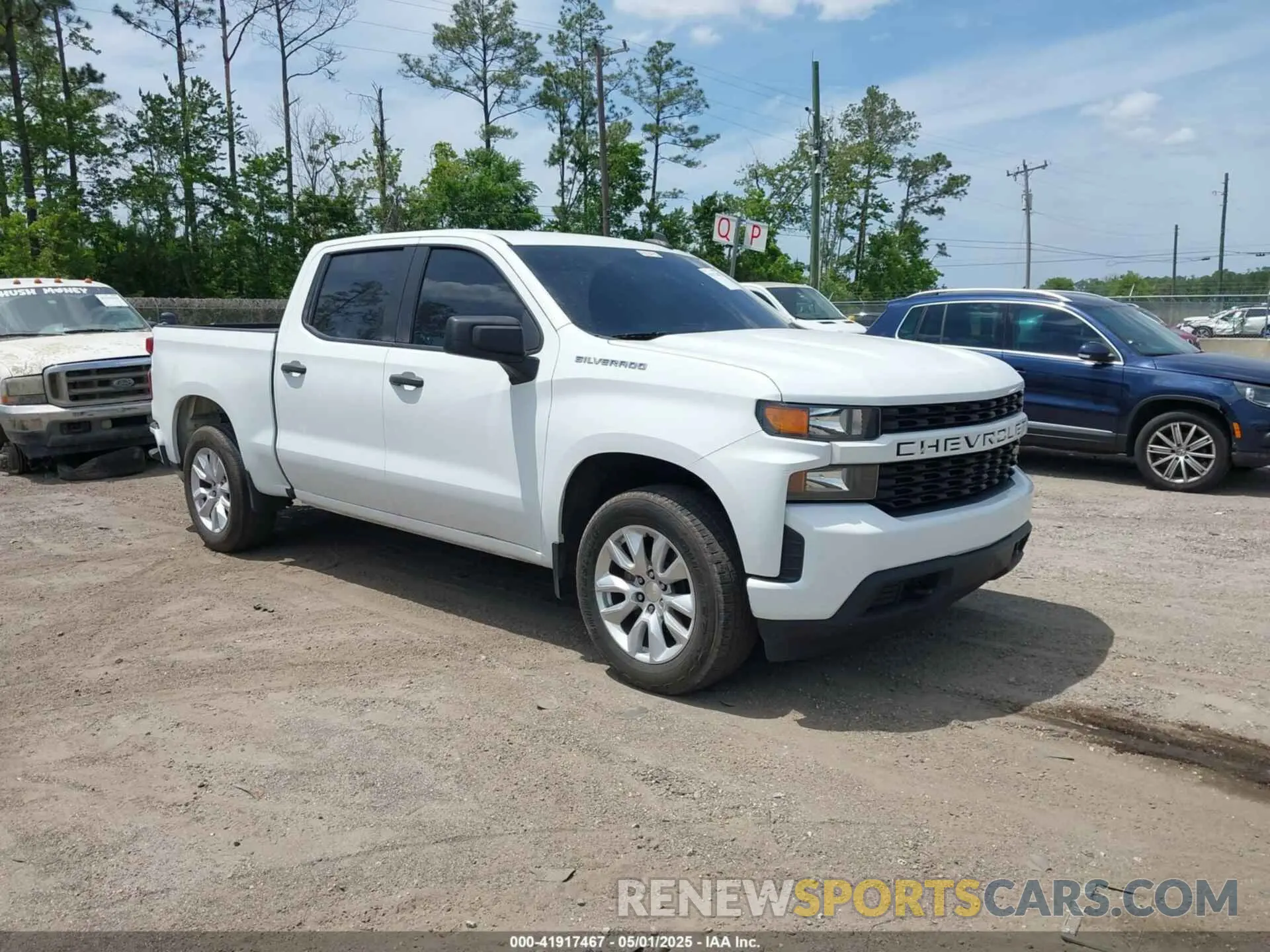 1 Photograph of a damaged car 1GCPWBEH5MZ170766 CHEVROLET SILVERADO 1500 2021