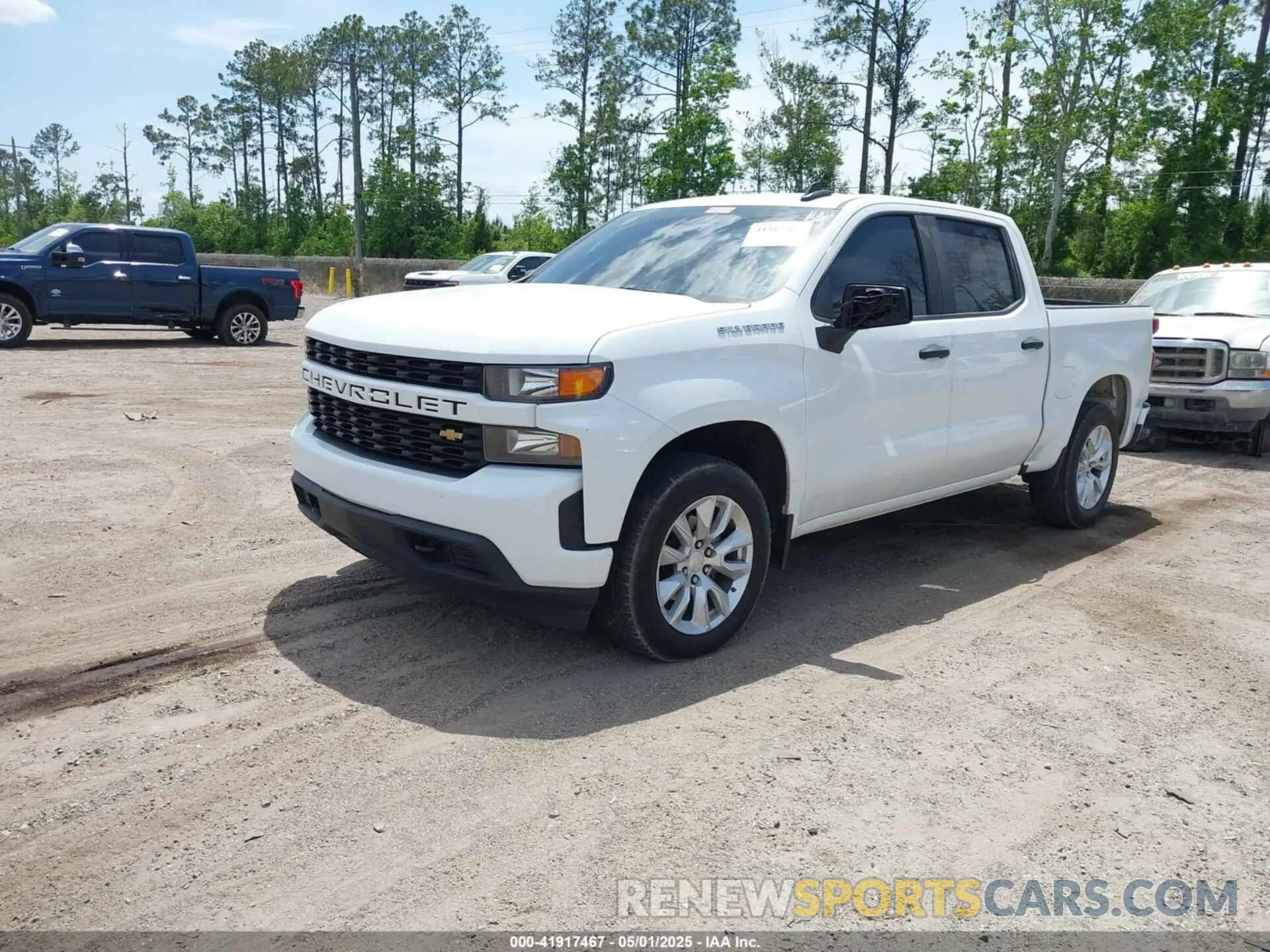 2 Photograph of a damaged car 1GCPWBEH5MZ170766 CHEVROLET SILVERADO 1500 2021