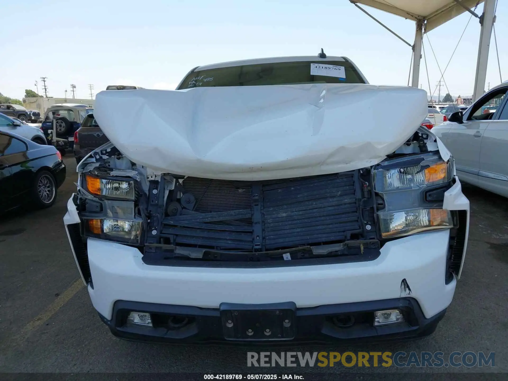 11 Фотография поврежденного автомобиля 1GCPWBEK9MZ218801 CHEVROLET SILVERADO 1500 2021
