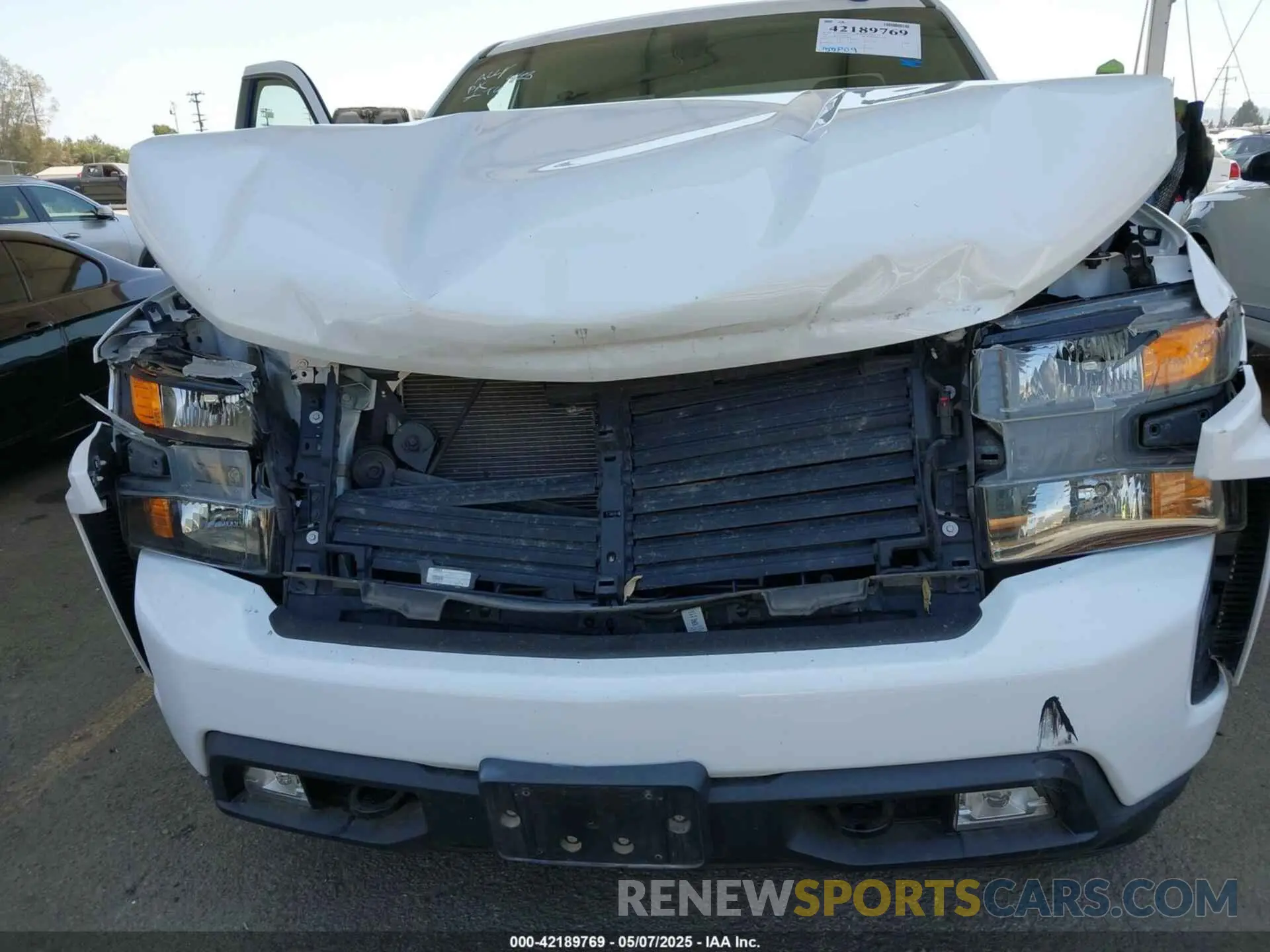 6 Фотография поврежденного автомобиля 1GCPWBEK9MZ218801 CHEVROLET SILVERADO 1500 2021