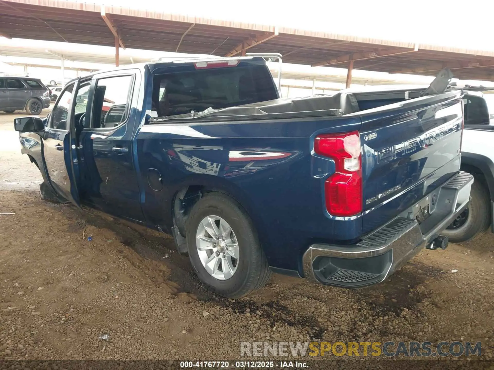 3 Фотография поврежденного автомобиля 1GCPWCED3MZ205727 CHEVROLET SILVERADO 1500 2021