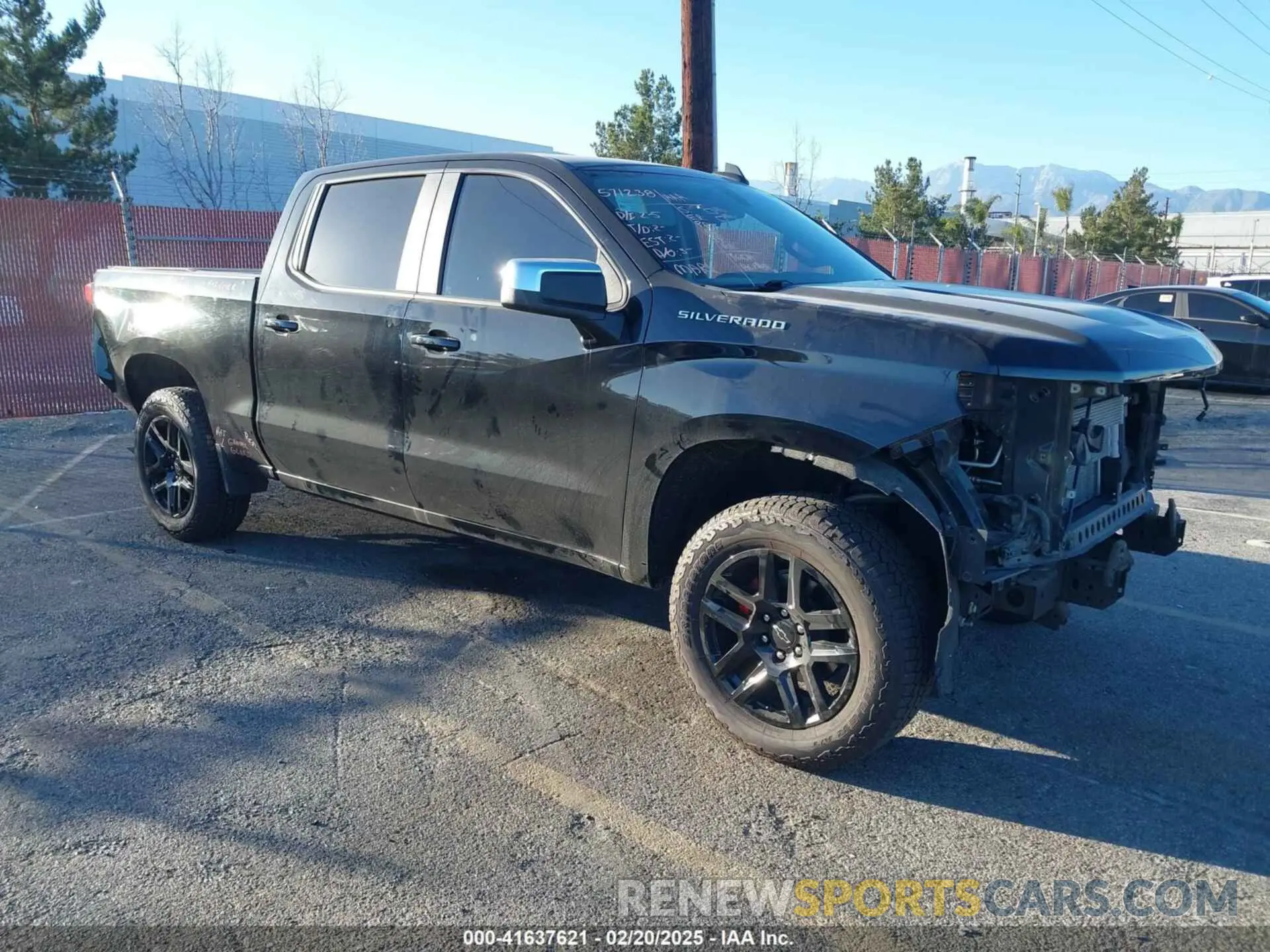 1 Photograph of a damaged car 1GCPWCED4MZ437284 CHEVROLET SILVERADO 1500 2021