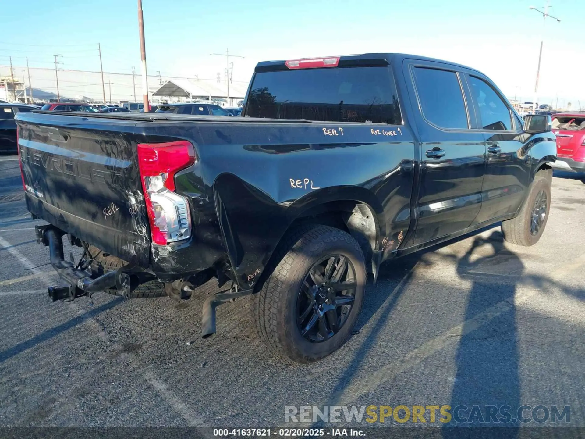 4 Photograph of a damaged car 1GCPWCED4MZ437284 CHEVROLET SILVERADO 1500 2021