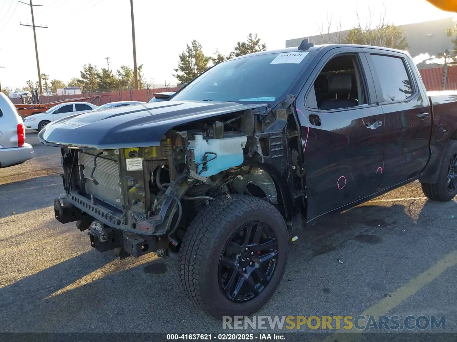 6 Photograph of a damaged car 1GCPWCED4MZ437284 CHEVROLET SILVERADO 1500 2021