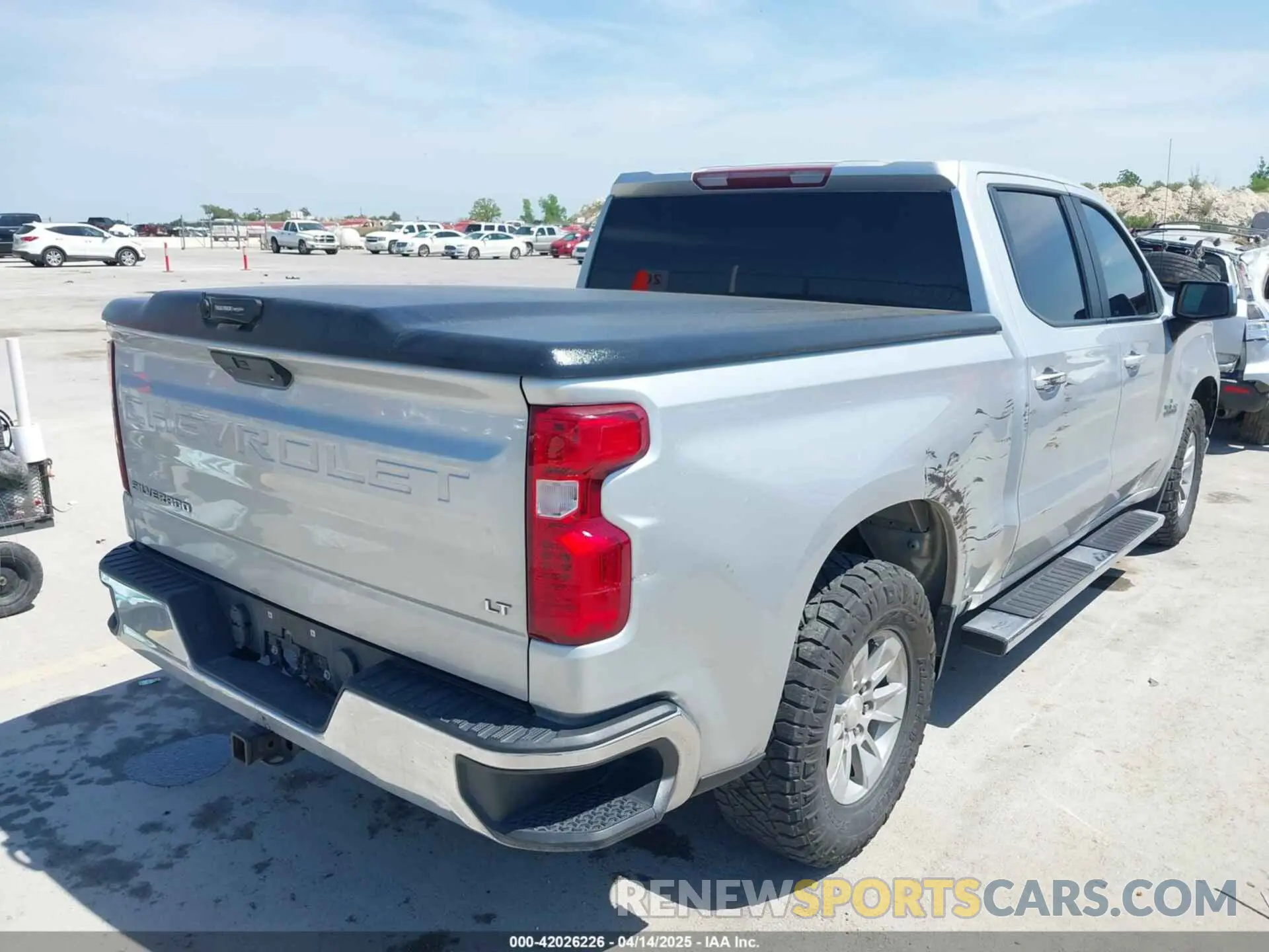 4 Фотография поврежденного автомобиля 1GCPWCED7MC181562 CHEVROLET SILVERADO 1500 2021