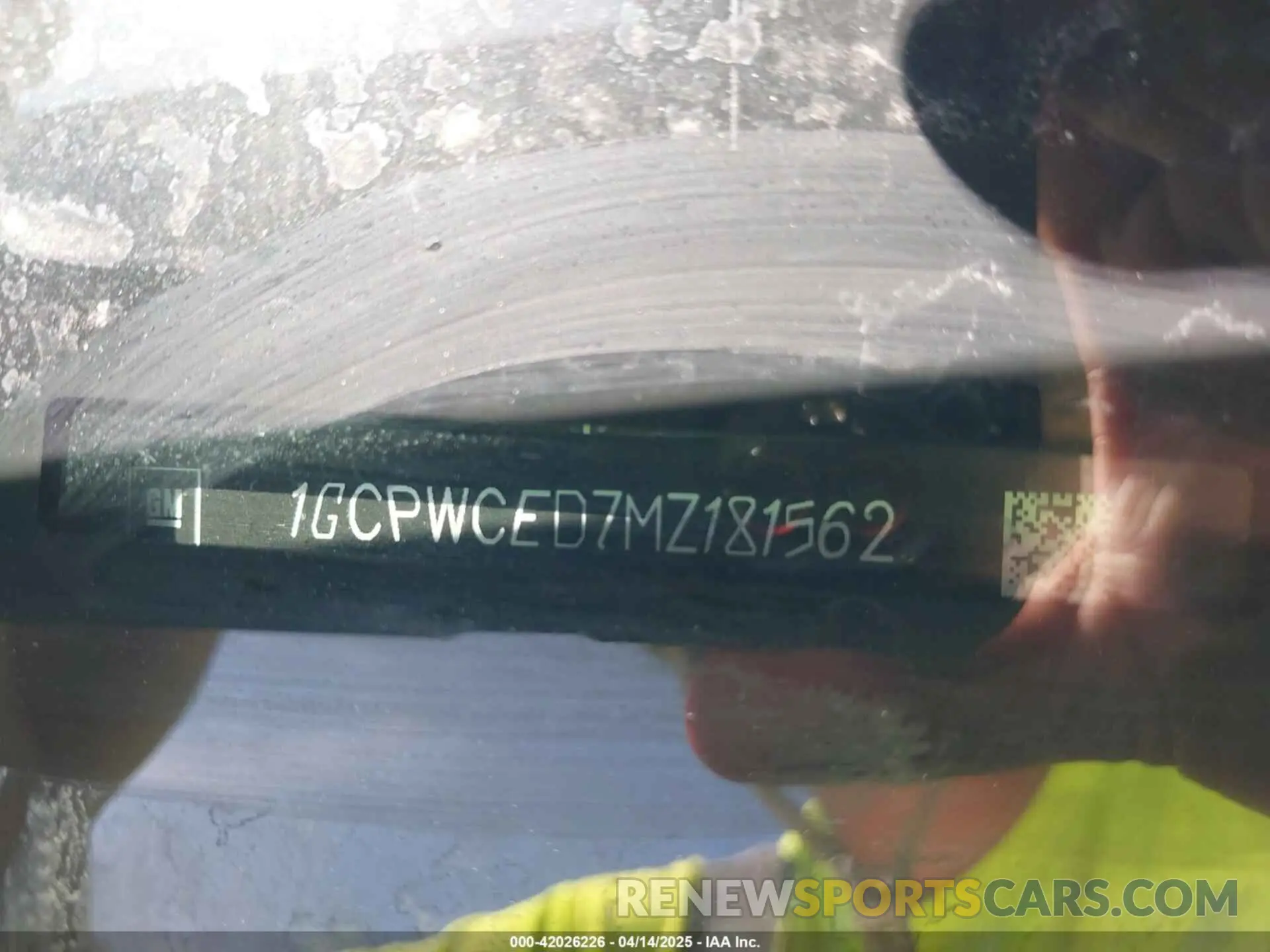 9 Фотография поврежденного автомобиля 1GCPWCED7MC181562 CHEVROLET SILVERADO 1500 2021