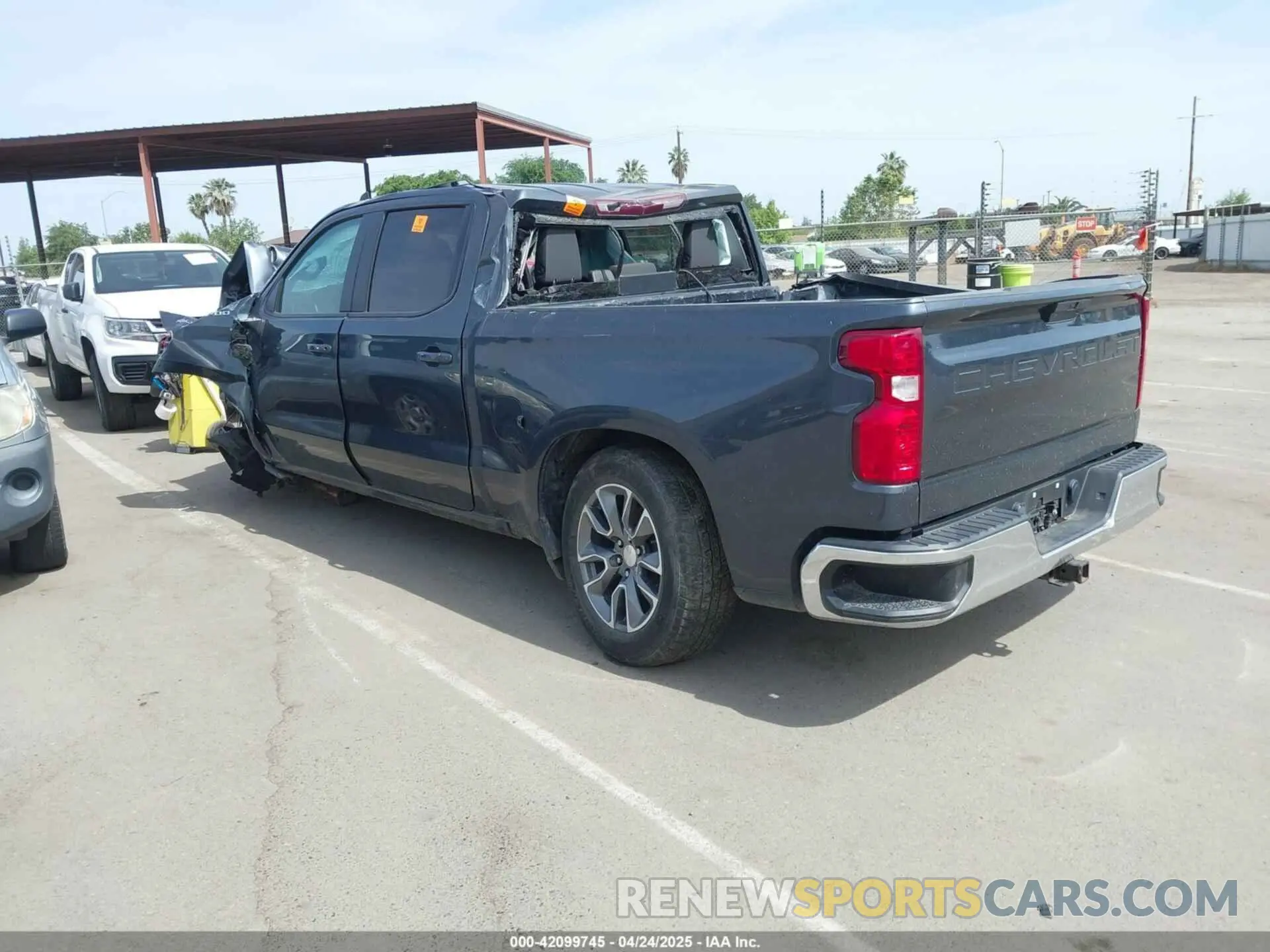 3 Фотография поврежденного автомобиля 1GCPWCEDXMZ333592 CHEVROLET SILVERADO 1500 2021