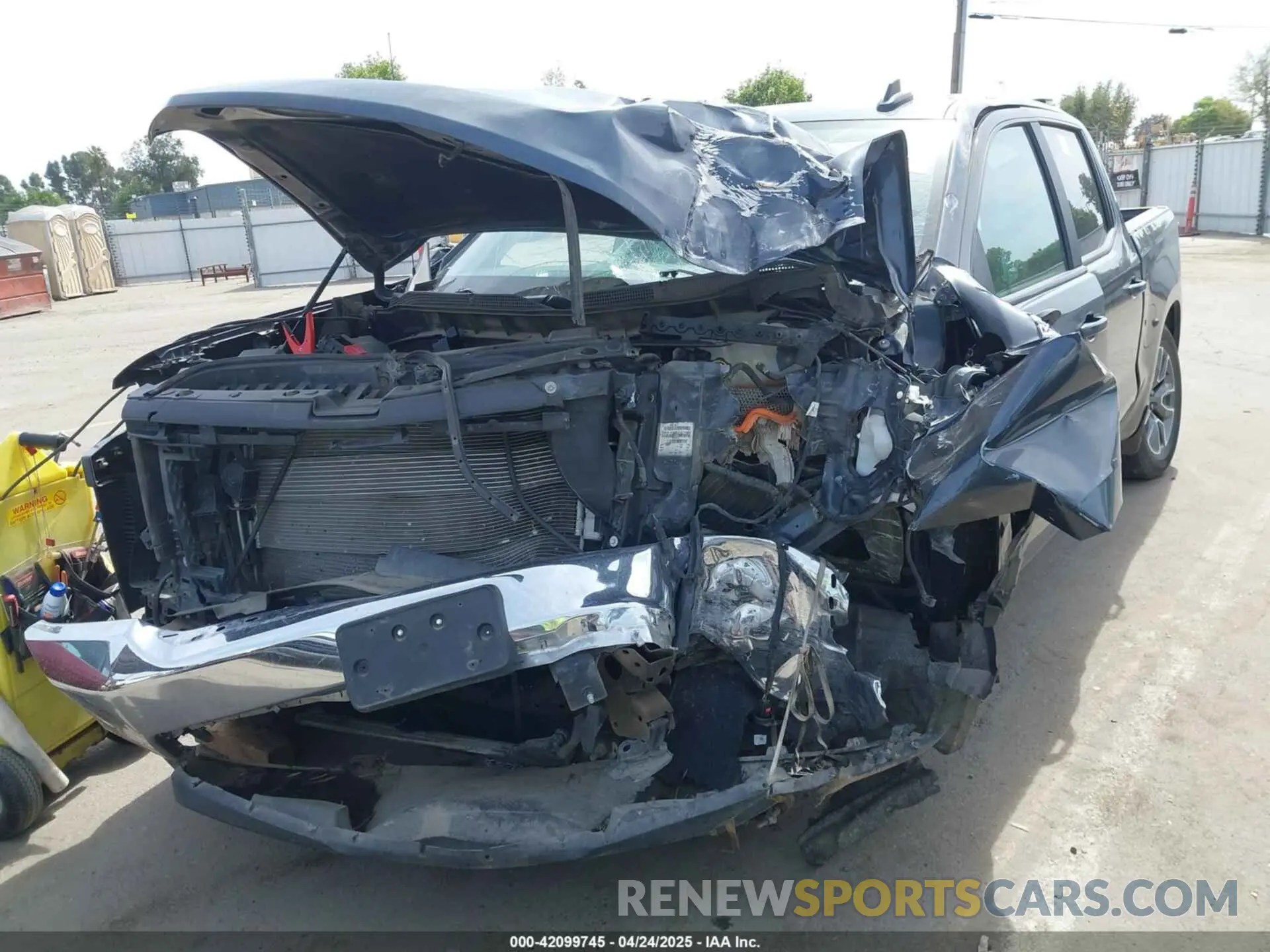 6 Фотография поврежденного автомобиля 1GCPWCEDXMZ333592 CHEVROLET SILVERADO 1500 2021