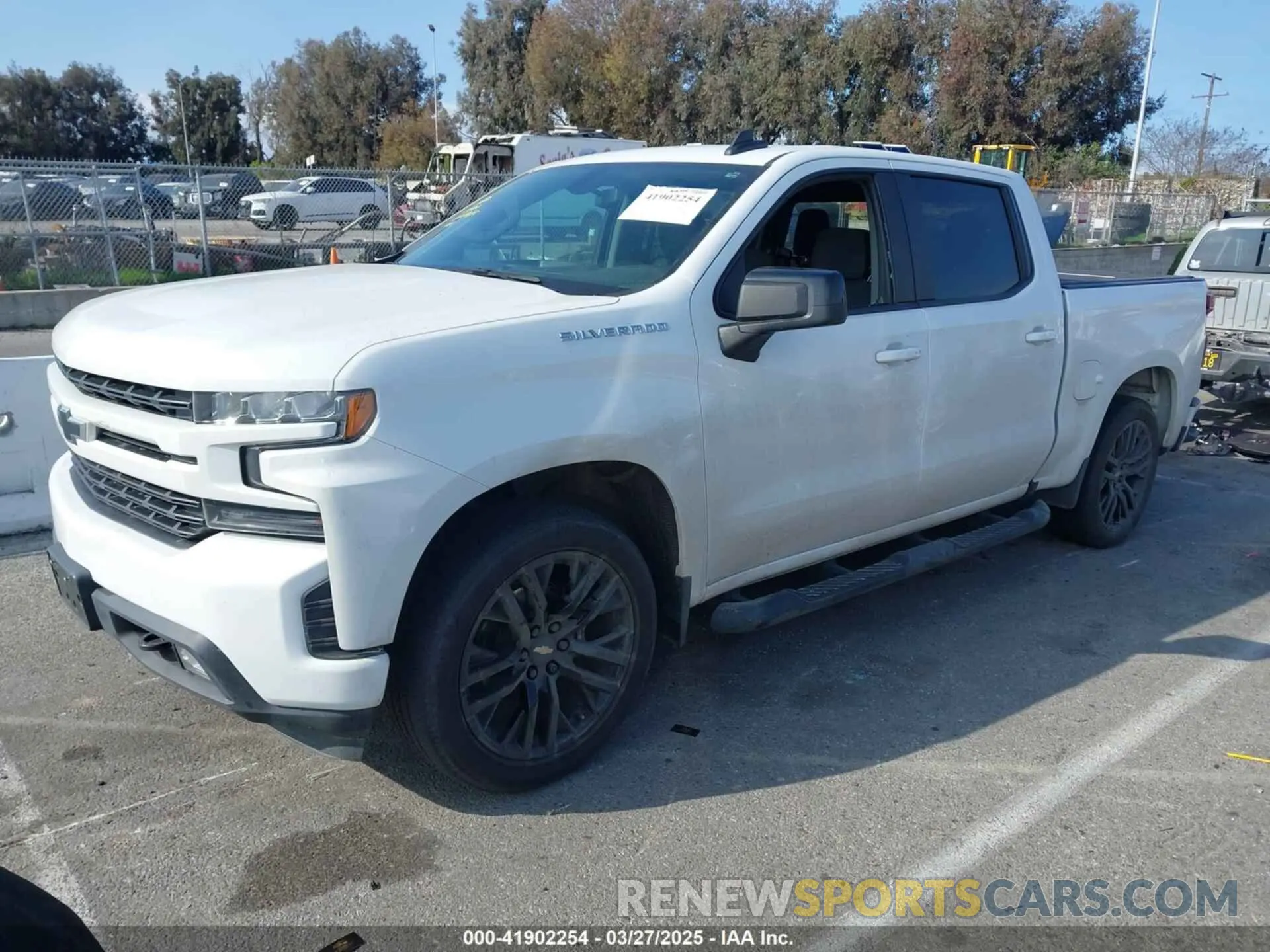 2 Photograph of a damaged car 1GCPWDED1MZ414034 CHEVROLET SILVERADO 1500 2021
