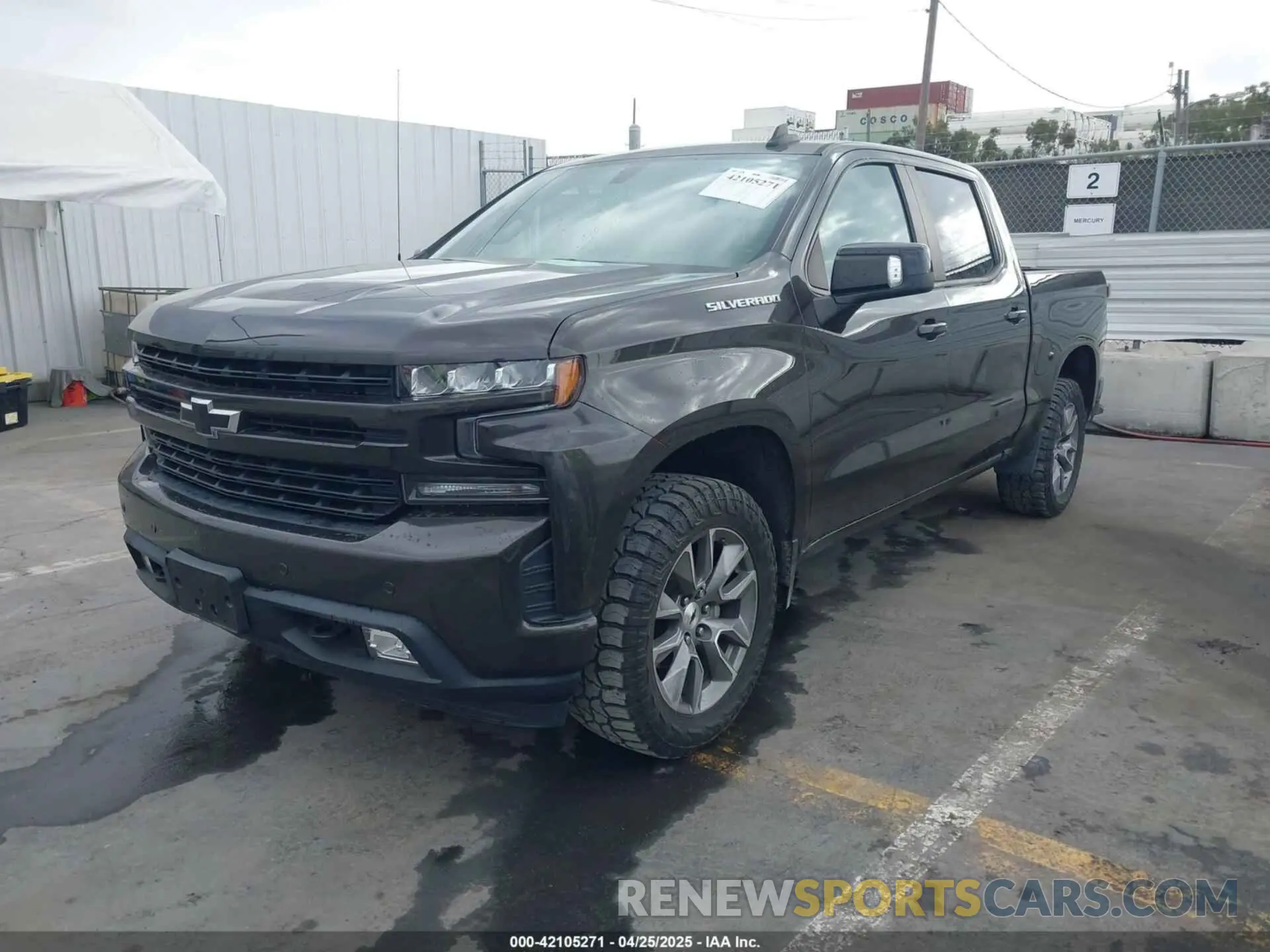 2 Photograph of a damaged car 1GCPWDED3MZ277842 CHEVROLET SILVERADO 1500 2021