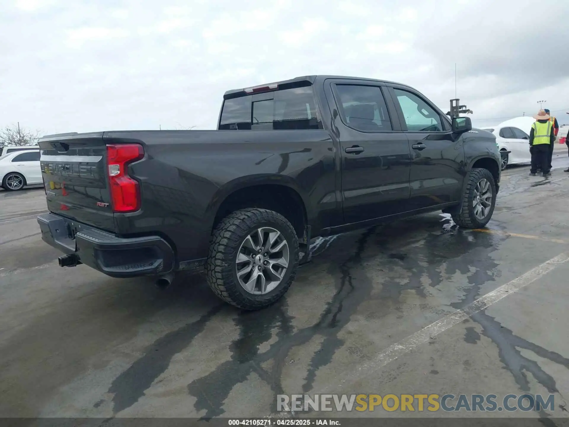 4 Photograph of a damaged car 1GCPWDED3MZ277842 CHEVROLET SILVERADO 1500 2021