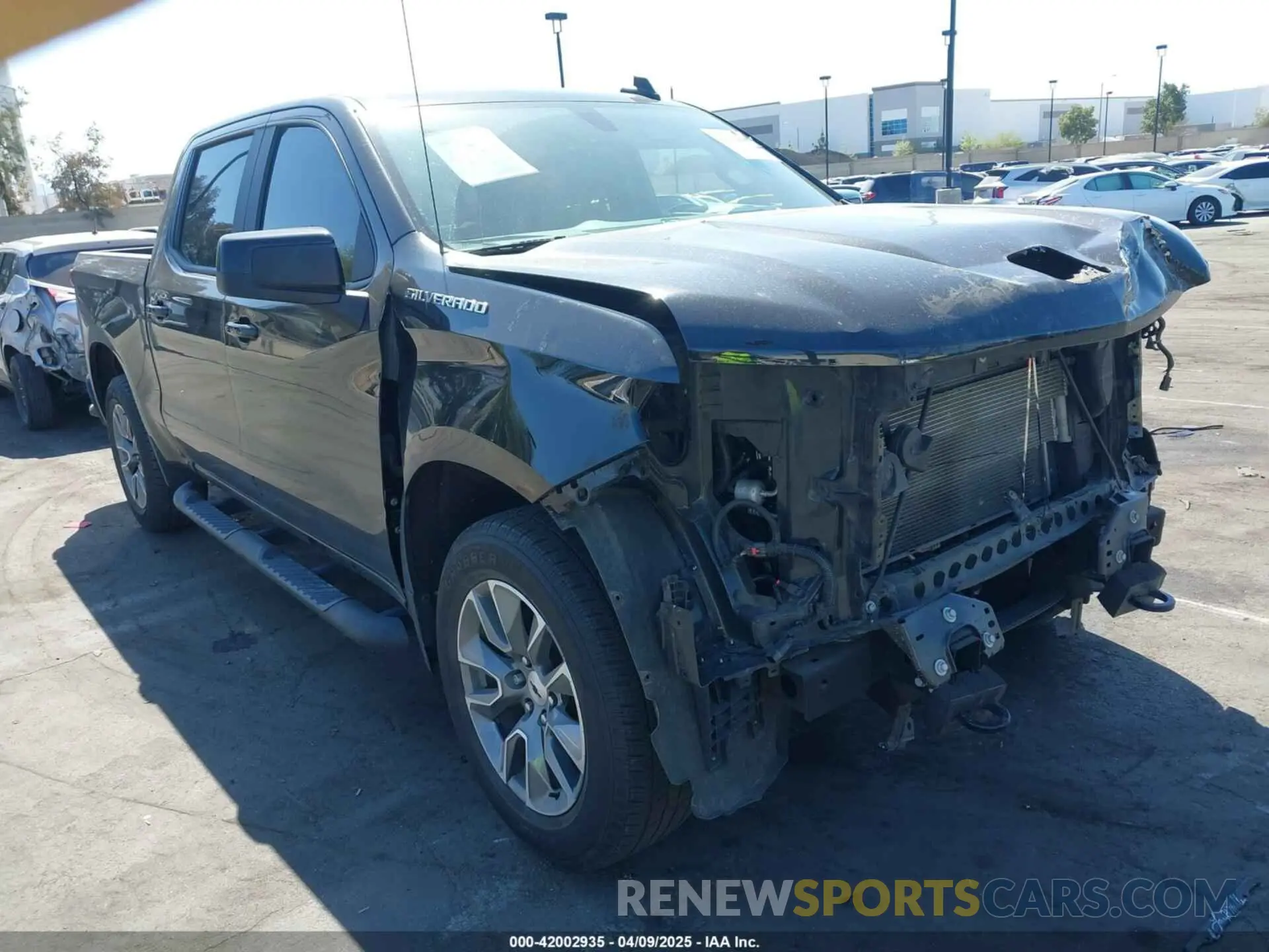 1 Photograph of a damaged car 1GCPWDED4MZ227693 CHEVROLET SILVERADO 1500 2021