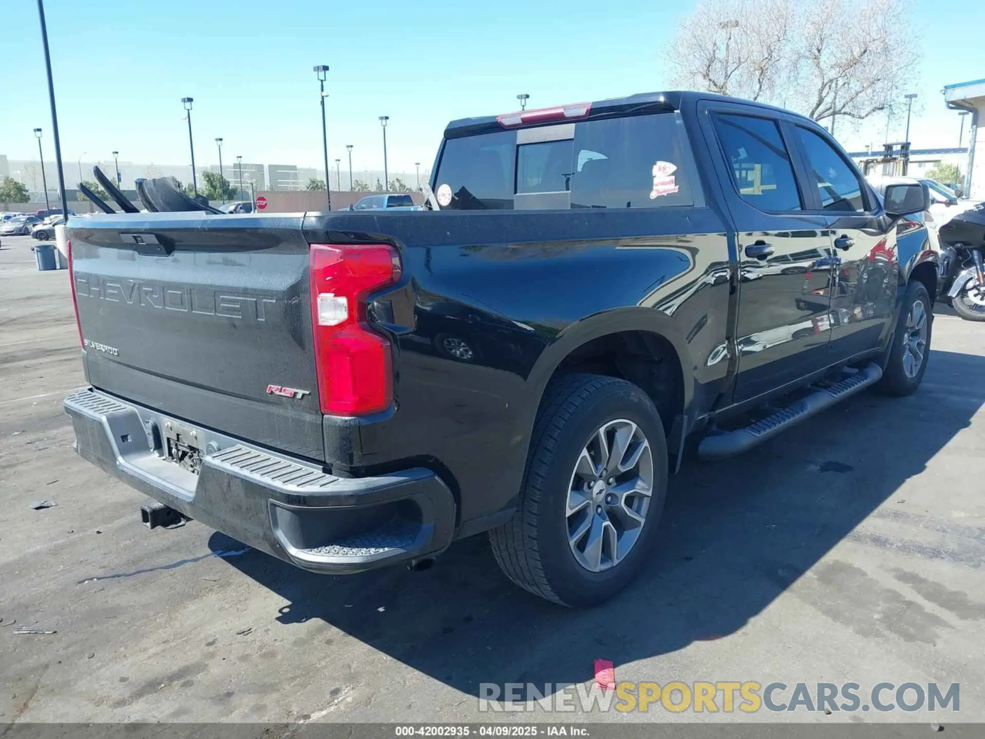 4 Photograph of a damaged car 1GCPWDED4MZ227693 CHEVROLET SILVERADO 1500 2021