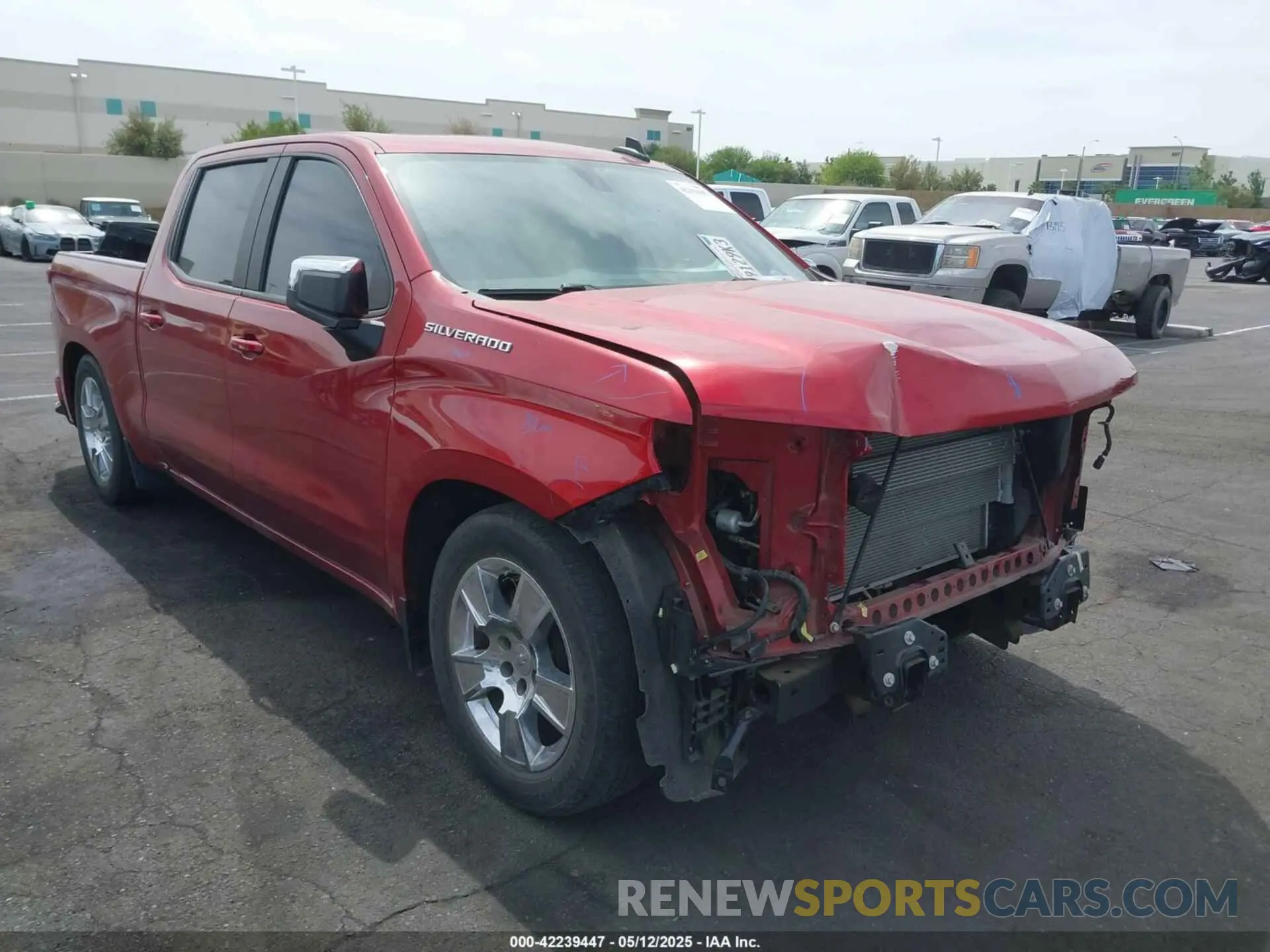 14 Фотография поврежденного автомобиля 1GCPWDED9MZ258471 CHEVROLET SILVERADO 1500 2021
