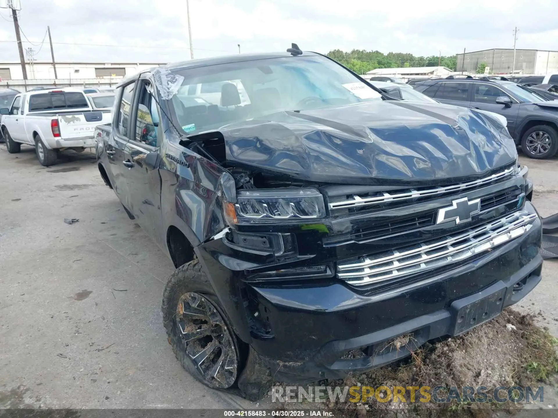 1 Photograph of a damaged car 1GCPWDEDXMZ392292 CHEVROLET SILVERADO 1500 2021