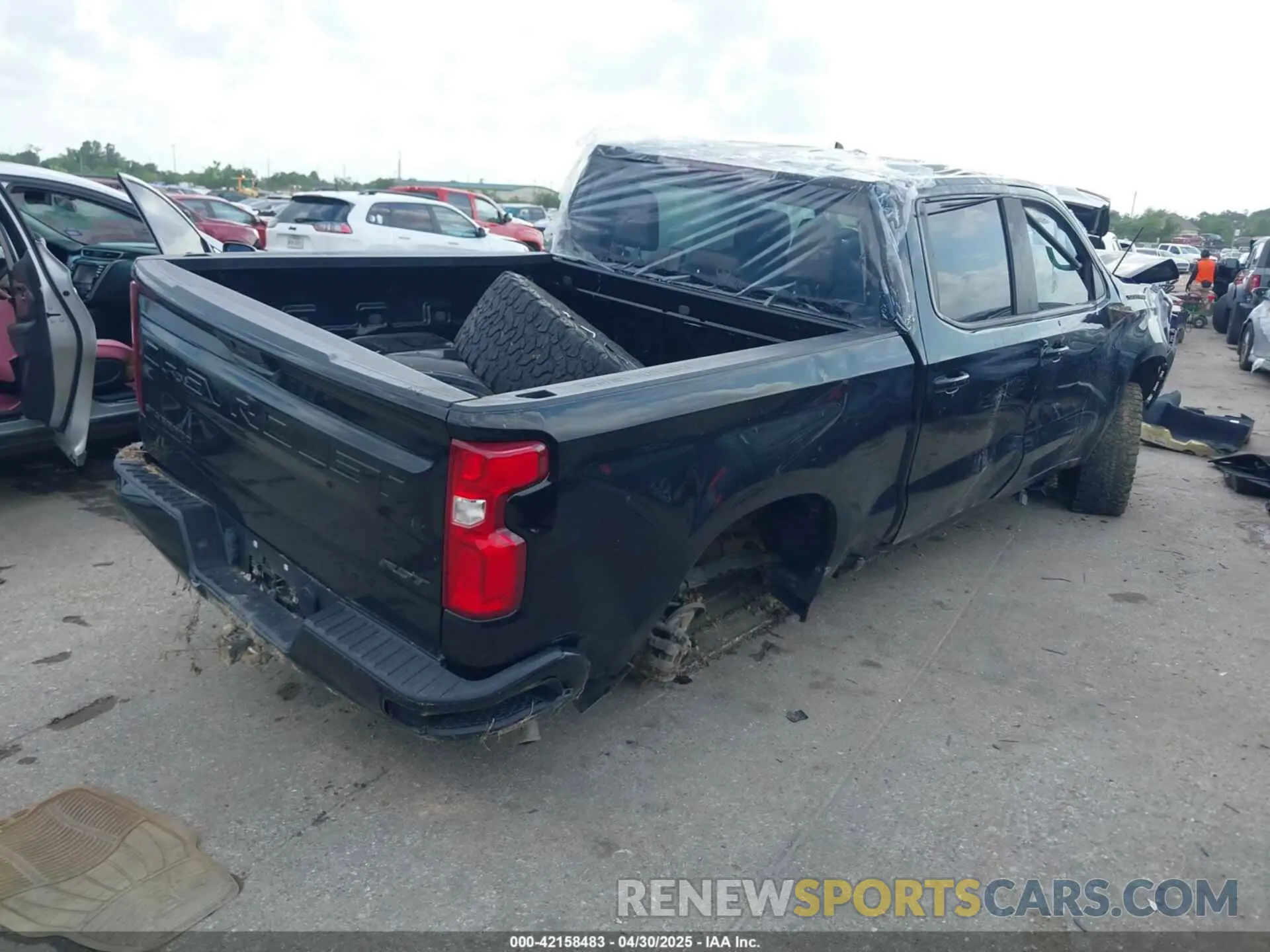 4 Photograph of a damaged car 1GCPWDEDXMZ392292 CHEVROLET SILVERADO 1500 2021