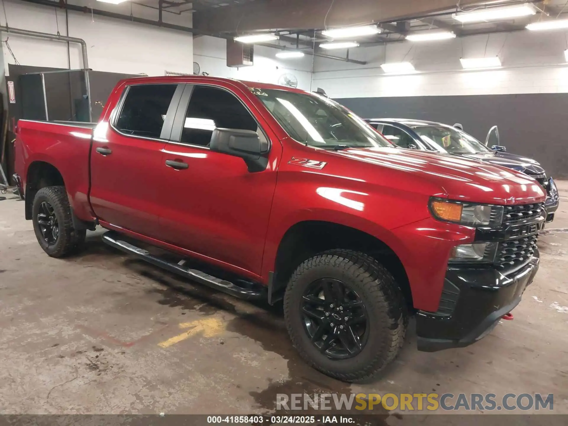 1 Photograph of a damaged car 1GCPYCEF1MZ386922 CHEVROLET SILVERADO 1500 2021