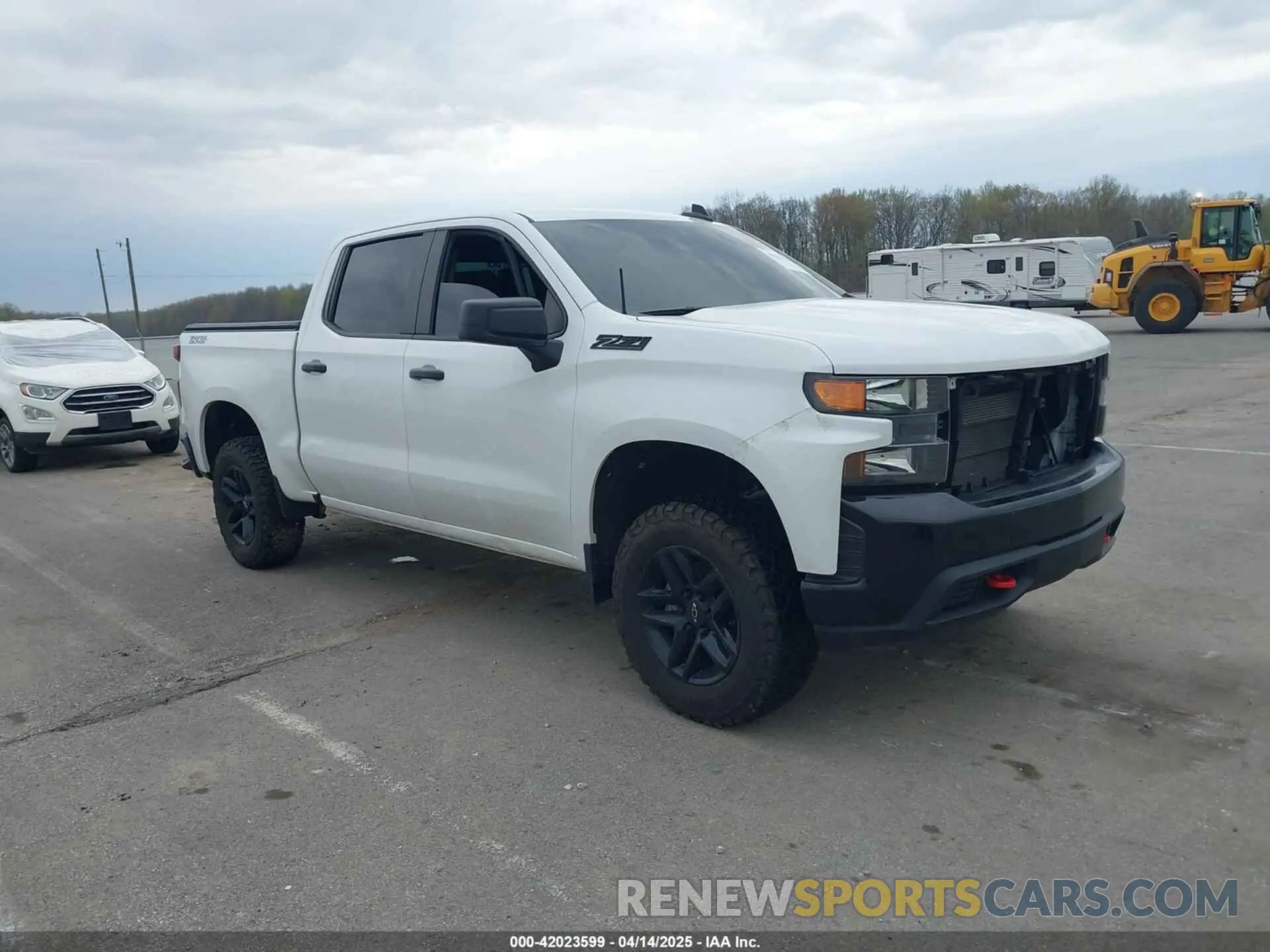 1 Photograph of a damaged car 1GCPYCEF2MZ338488 CHEVROLET SILVERADO 1500 2021