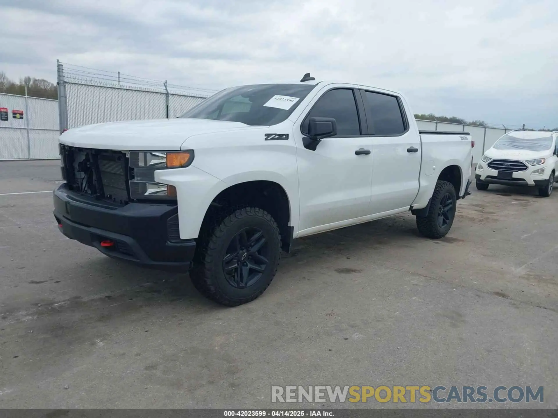 2 Photograph of a damaged car 1GCPYCEF2MZ338488 CHEVROLET SILVERADO 1500 2021