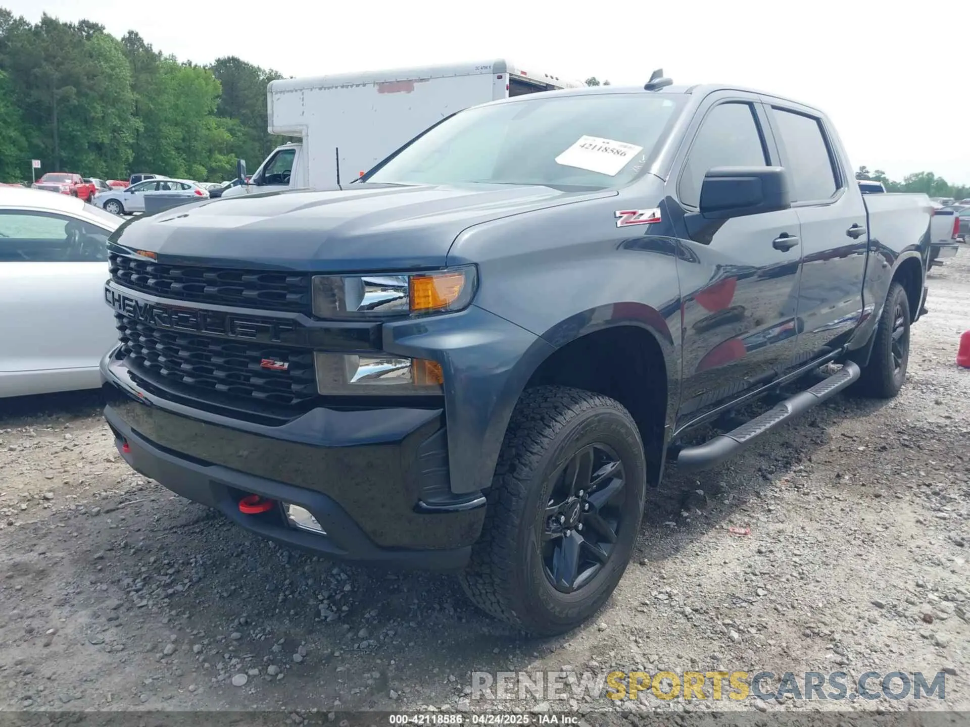 2 Фотография поврежденного автомобиля 1GCPYCEF2MZ372978 CHEVROLET SILVERADO 1500 2021