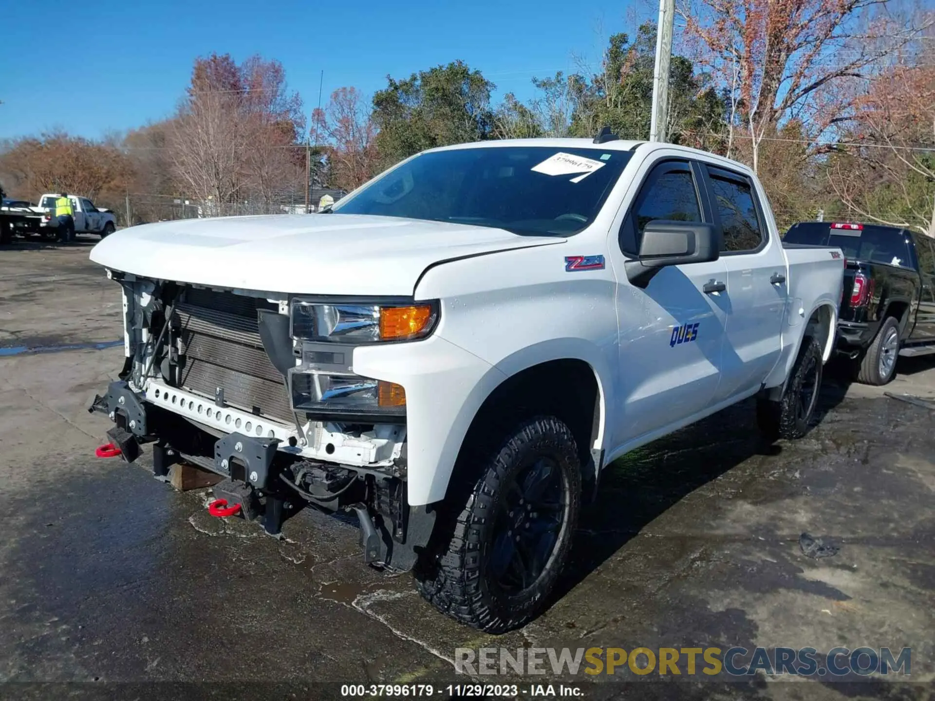 2 Photograph of a damaged car 1GCPYCEF5MZ233265 CHEVROLET SILVERADO 1500 2021